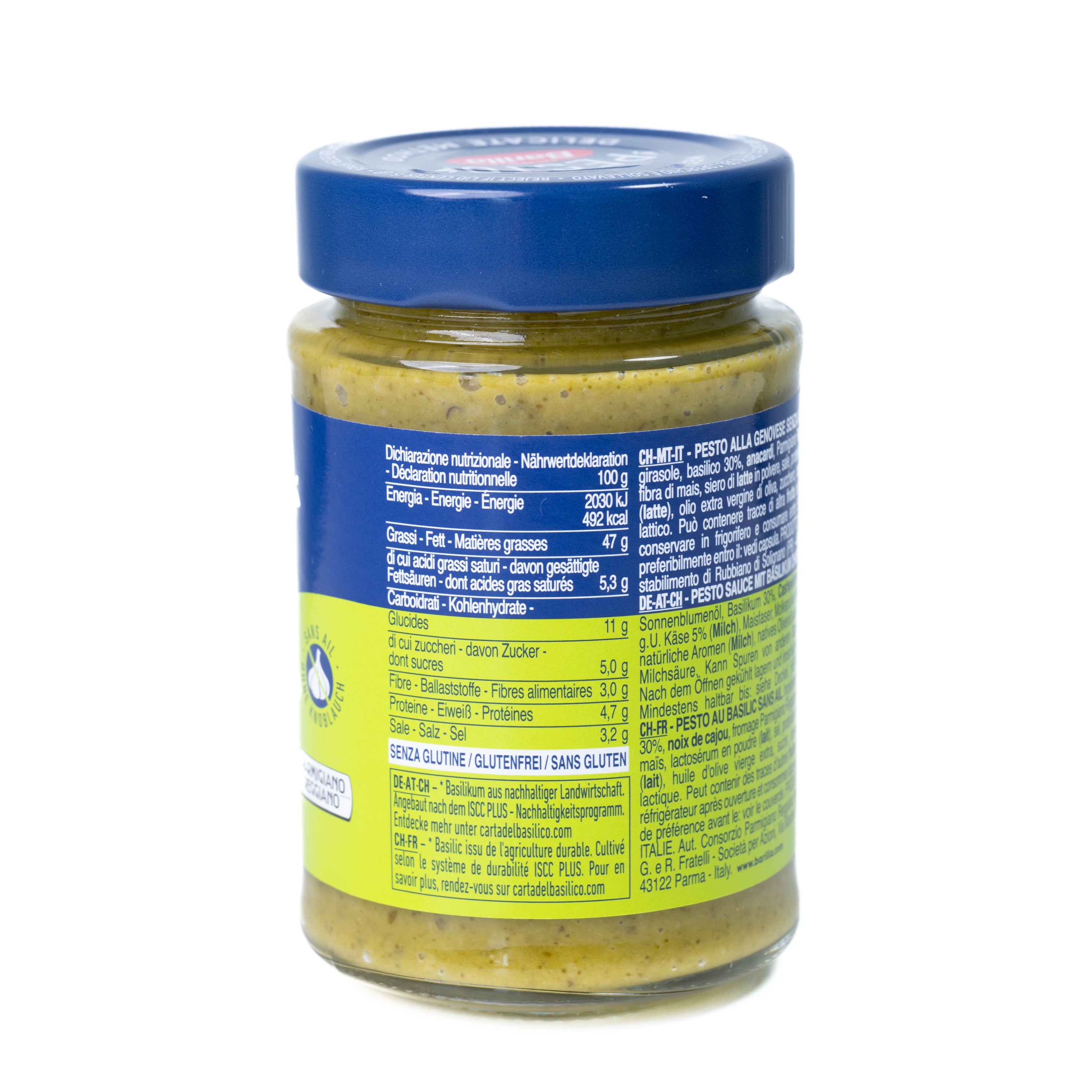 Pesto Genovese fără usturoi Barilla, 190 g
