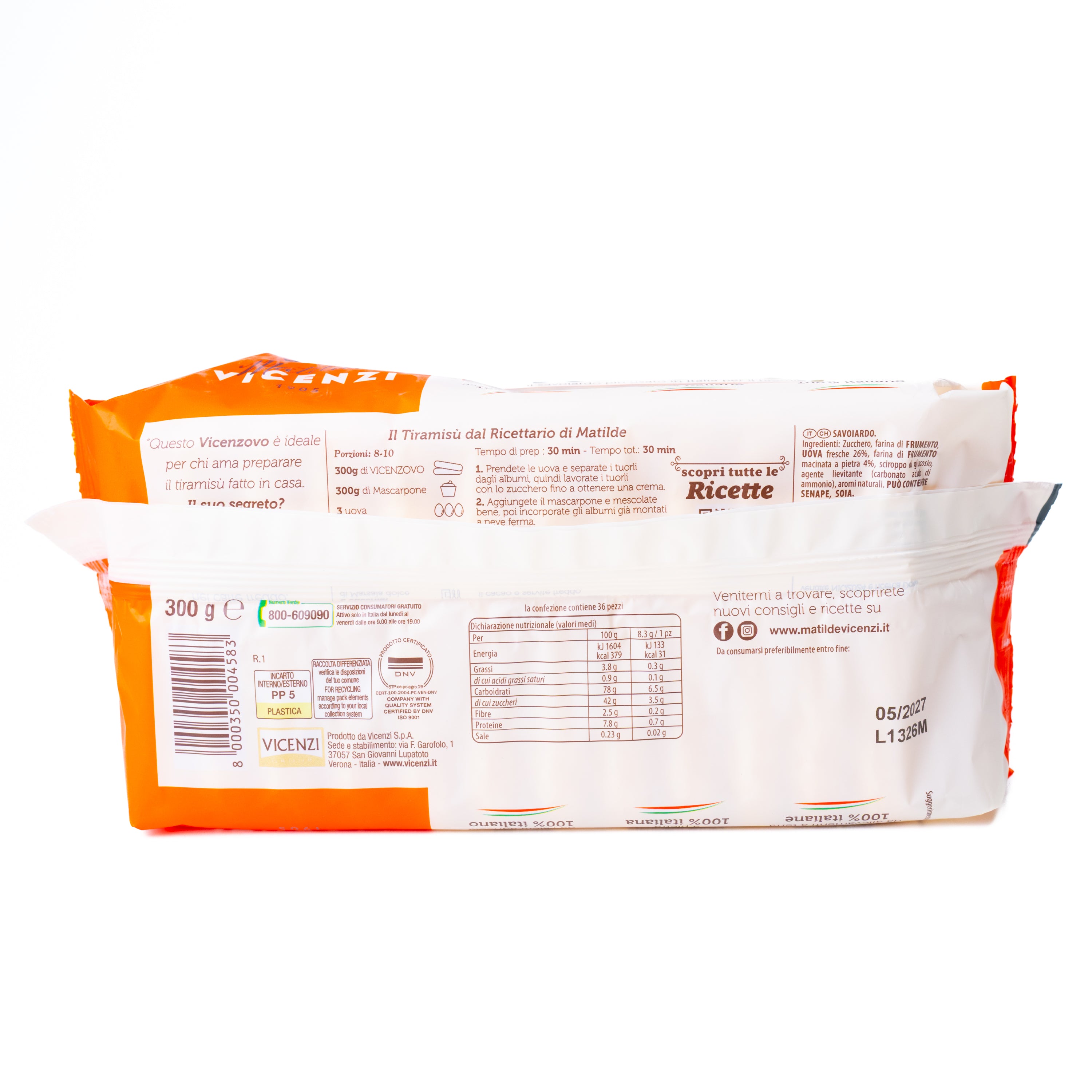 Pișcoturi Vicenzovo Matilde Vicenzi, 300 g