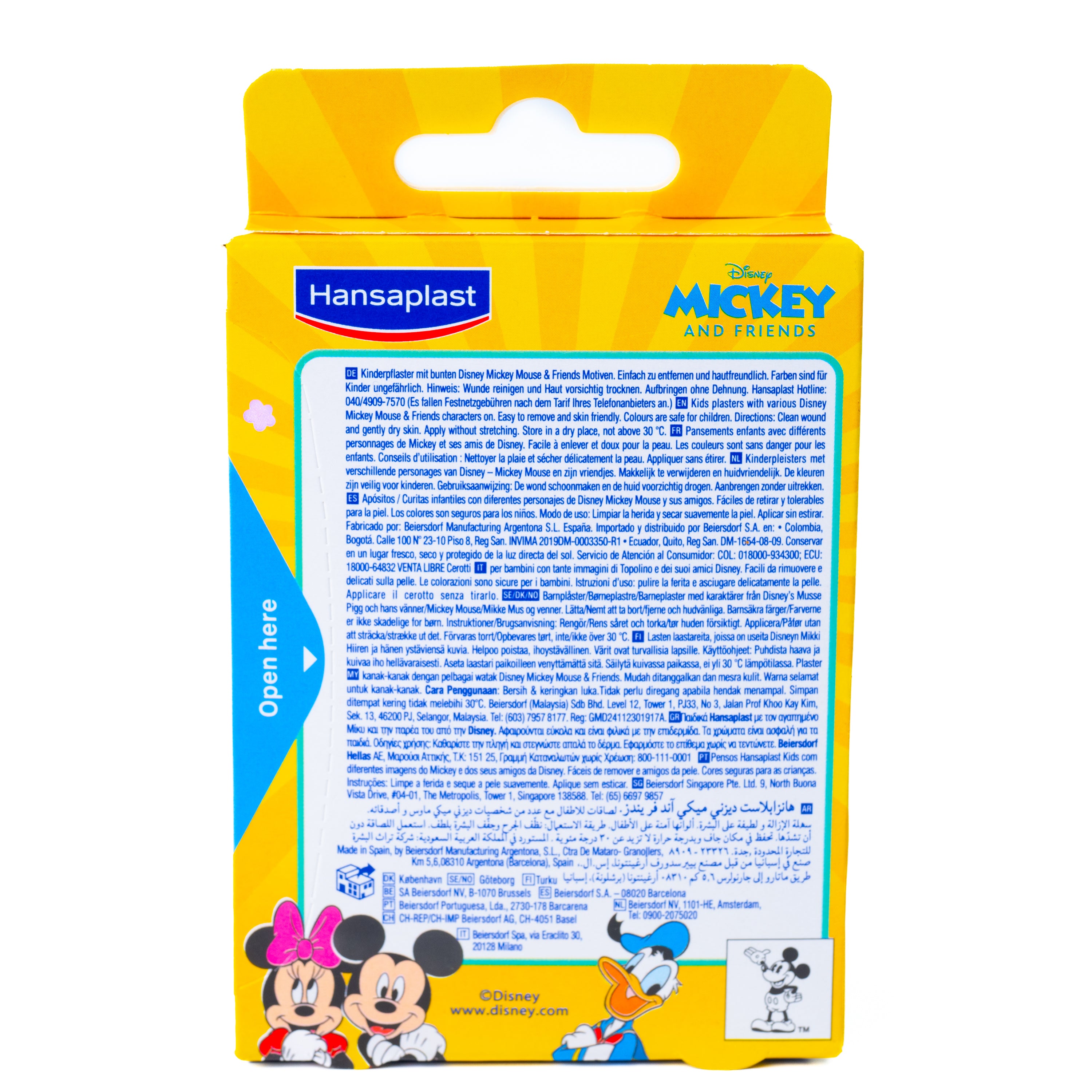Plasturi Mickey Mouse Hansaplast, 20 bucăți