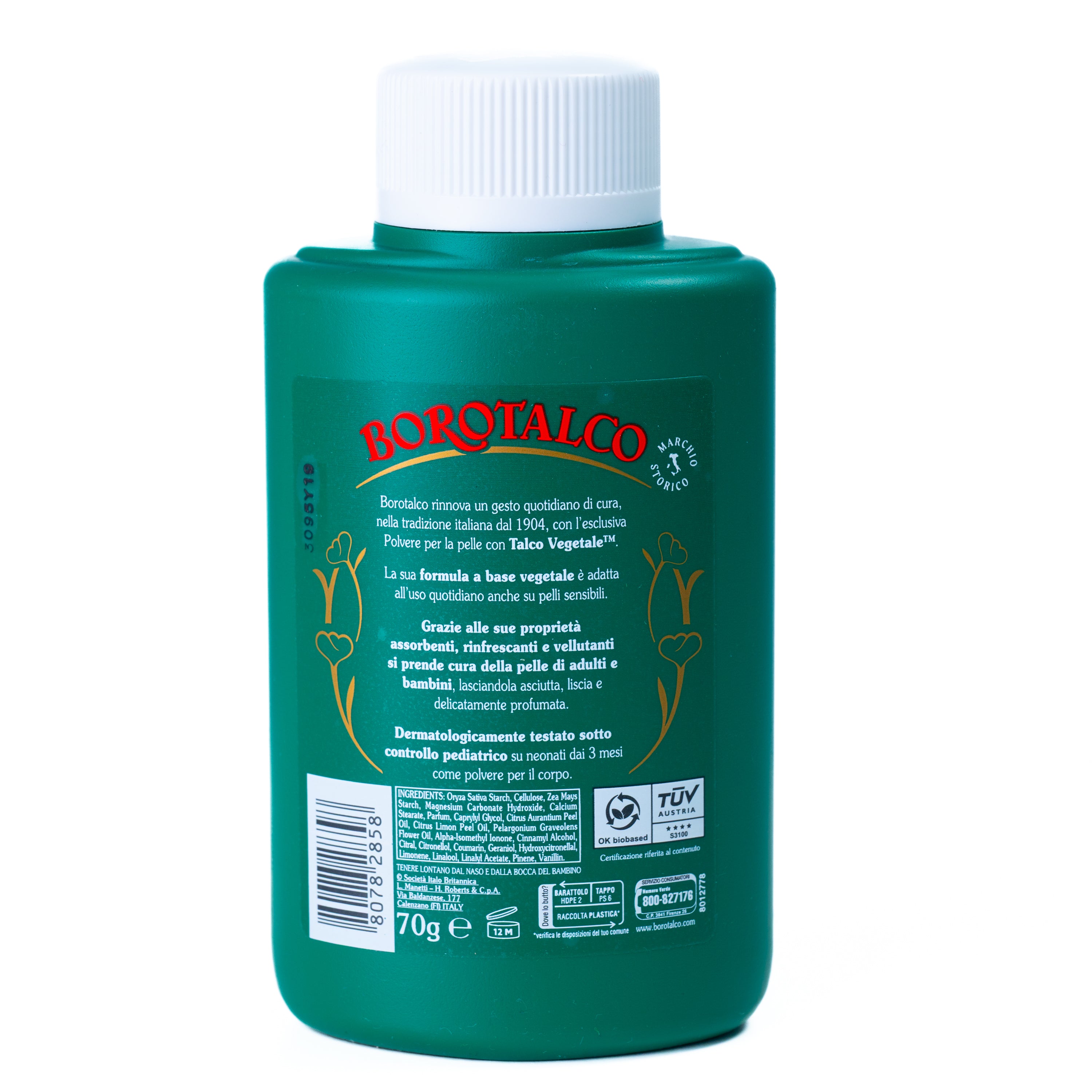 Pudră de talc Borotalco Roberts, recipient, 70 g