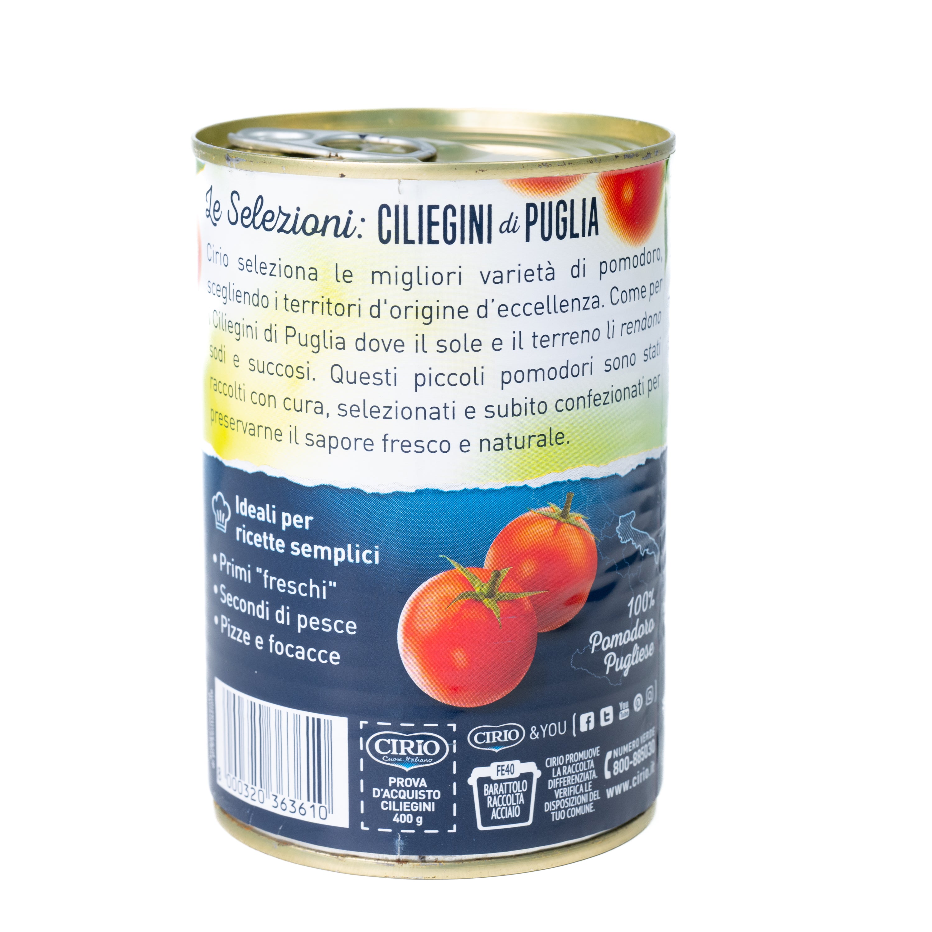 Roșii cherry de Puglia Cirio, 400 g