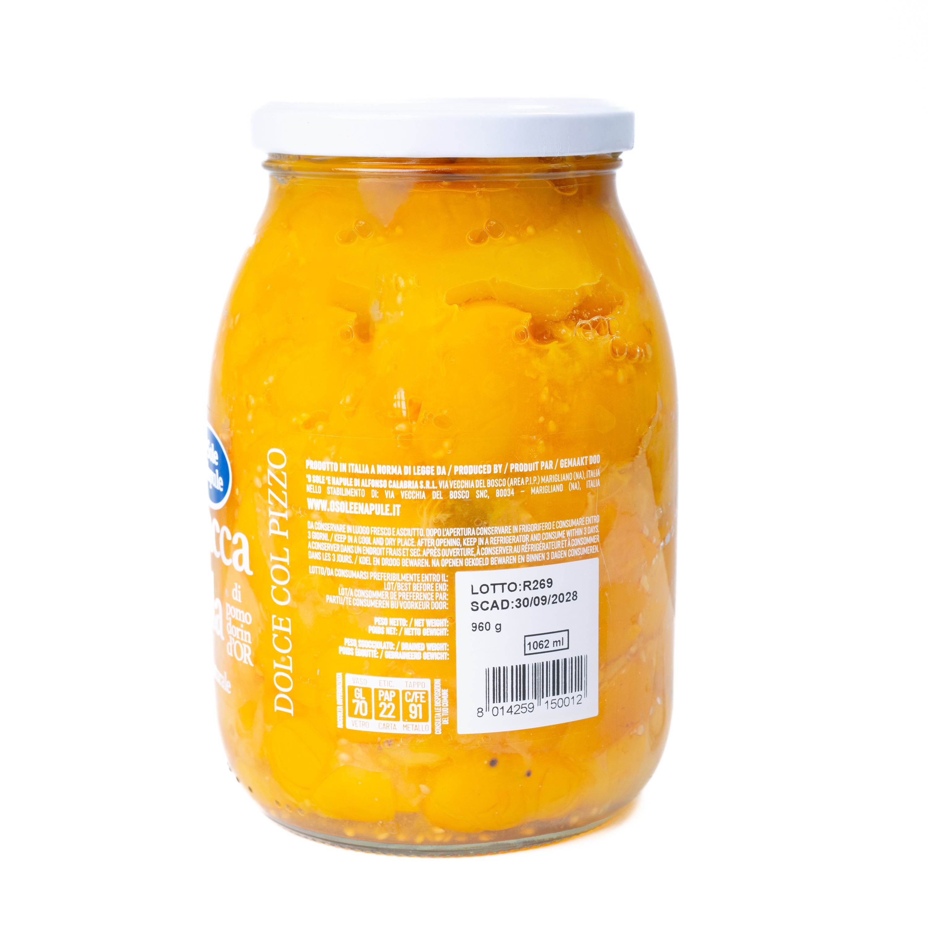 Roșii cherry galbene Spaccatelle O Sole, 960 g