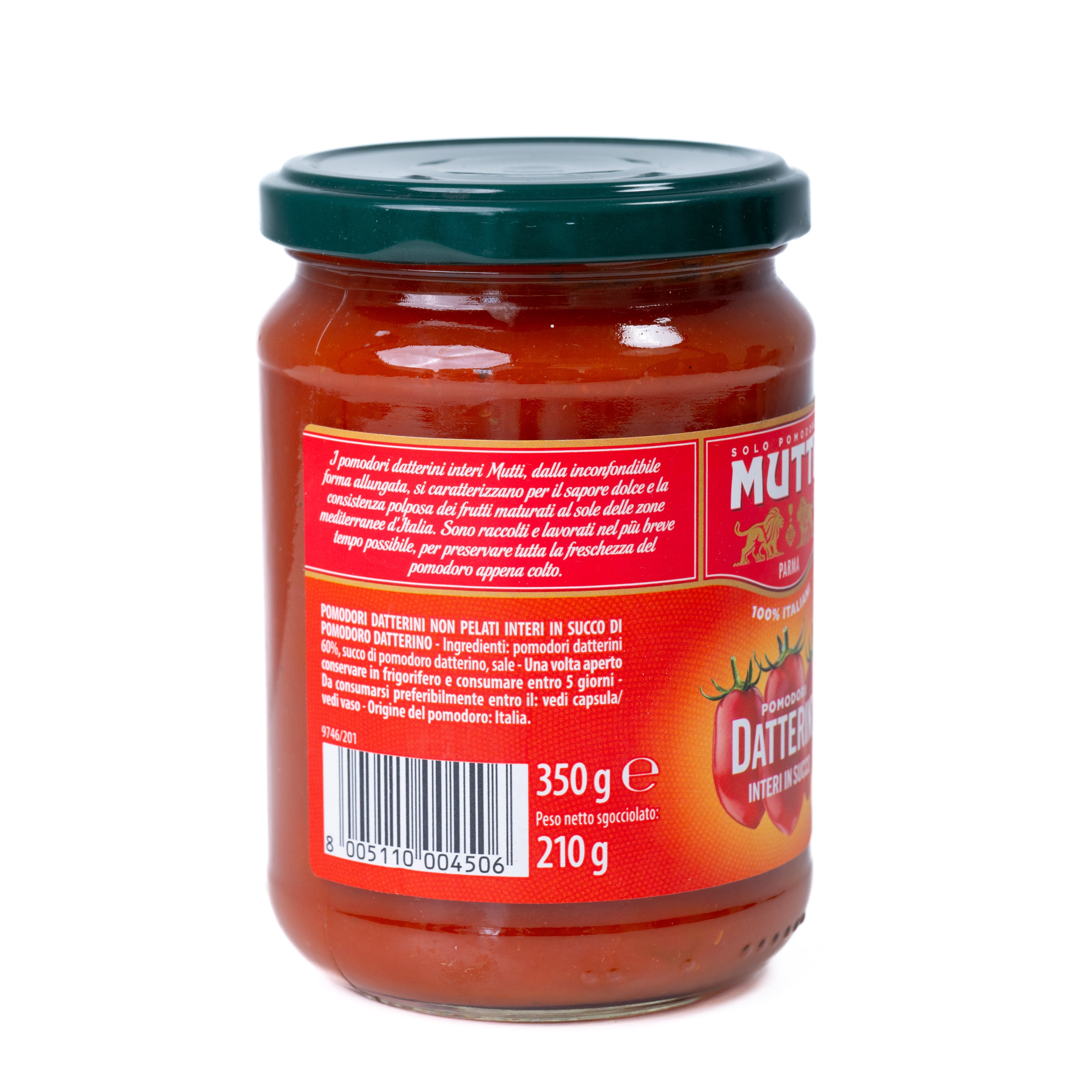 Roșii datterini roșii întregi Mutti, 350 g