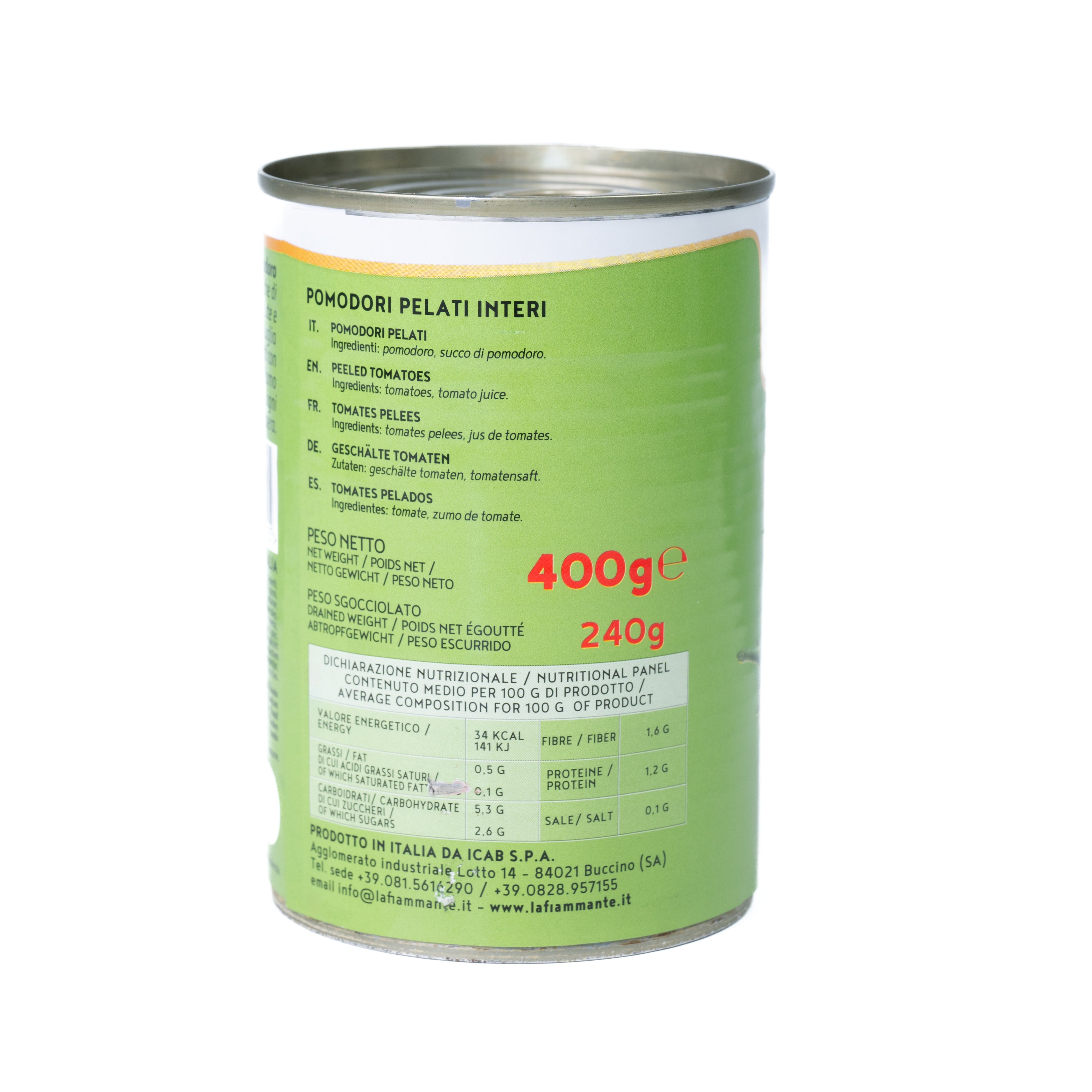 Roșii decojite La Fiammante, 400 g