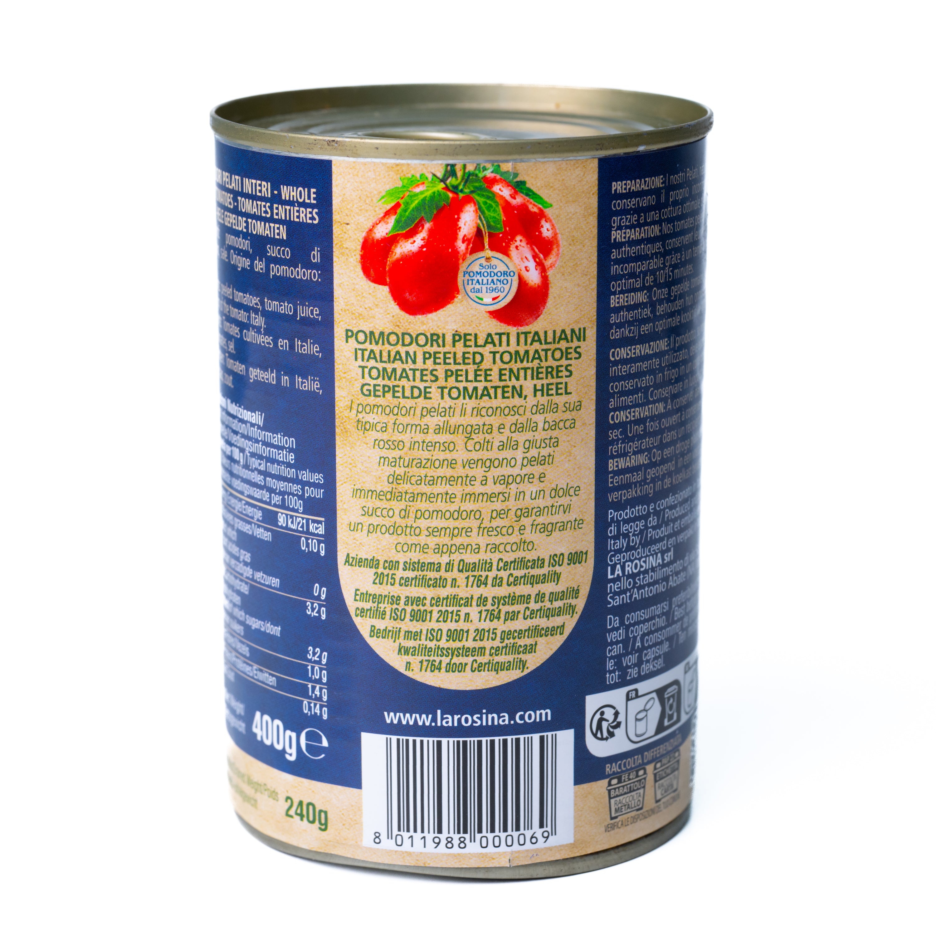 Roșii decojite La Rosina, 400 g