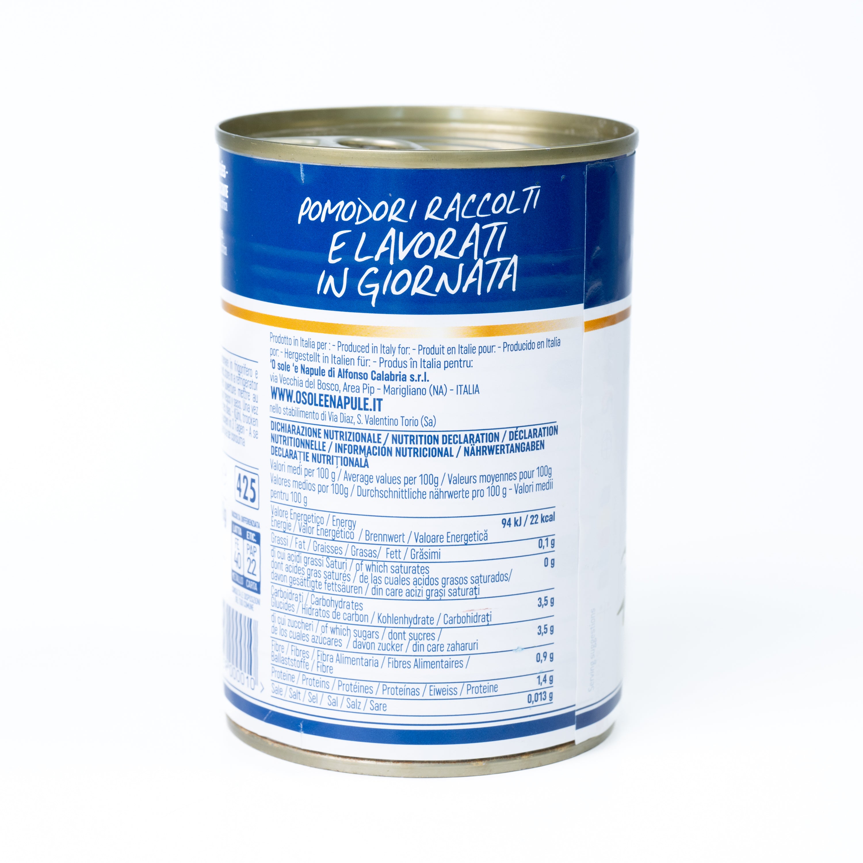 Roșii decojite O Sole, 400 g