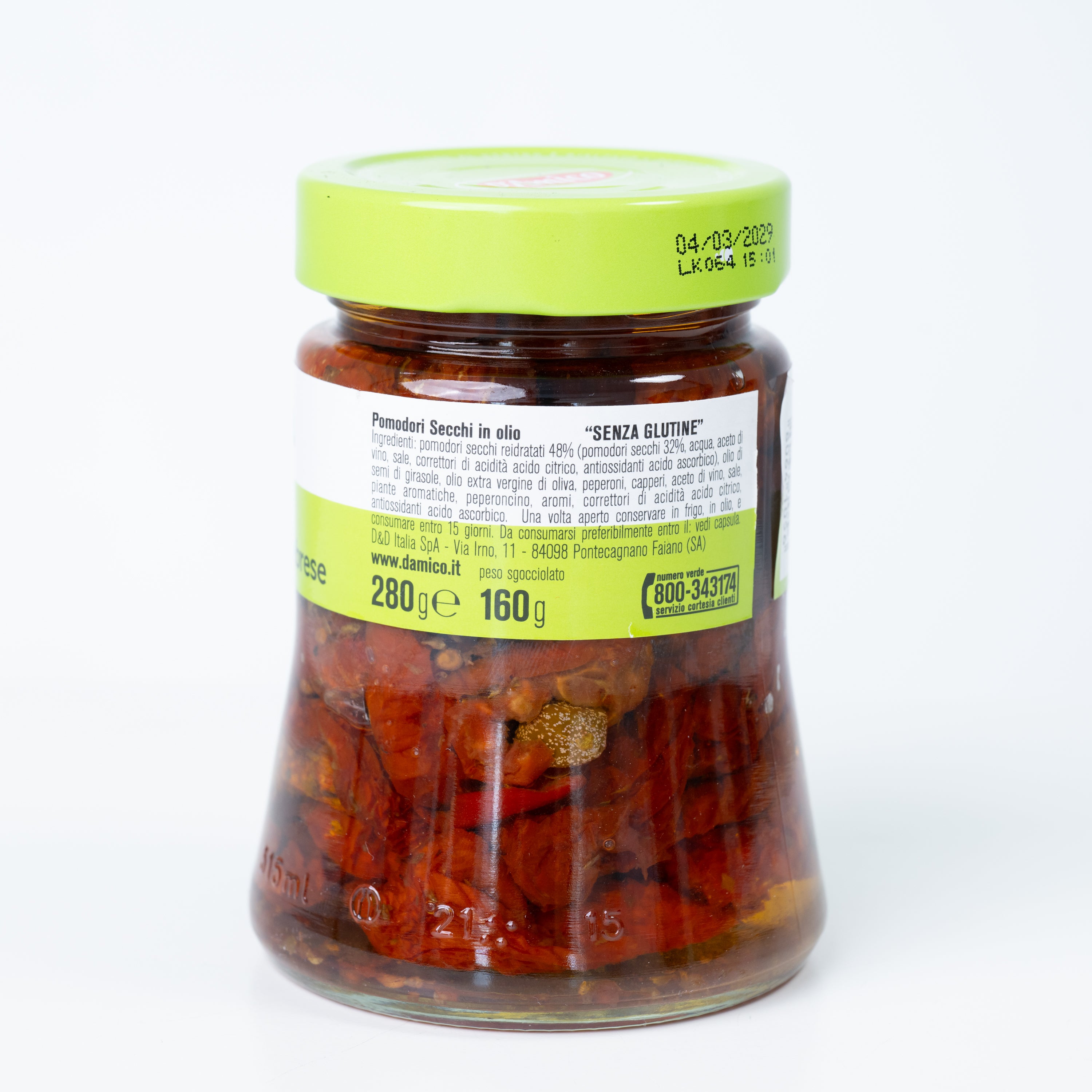 Roșii uscate D'Amico în stil calabrez, 280 g
