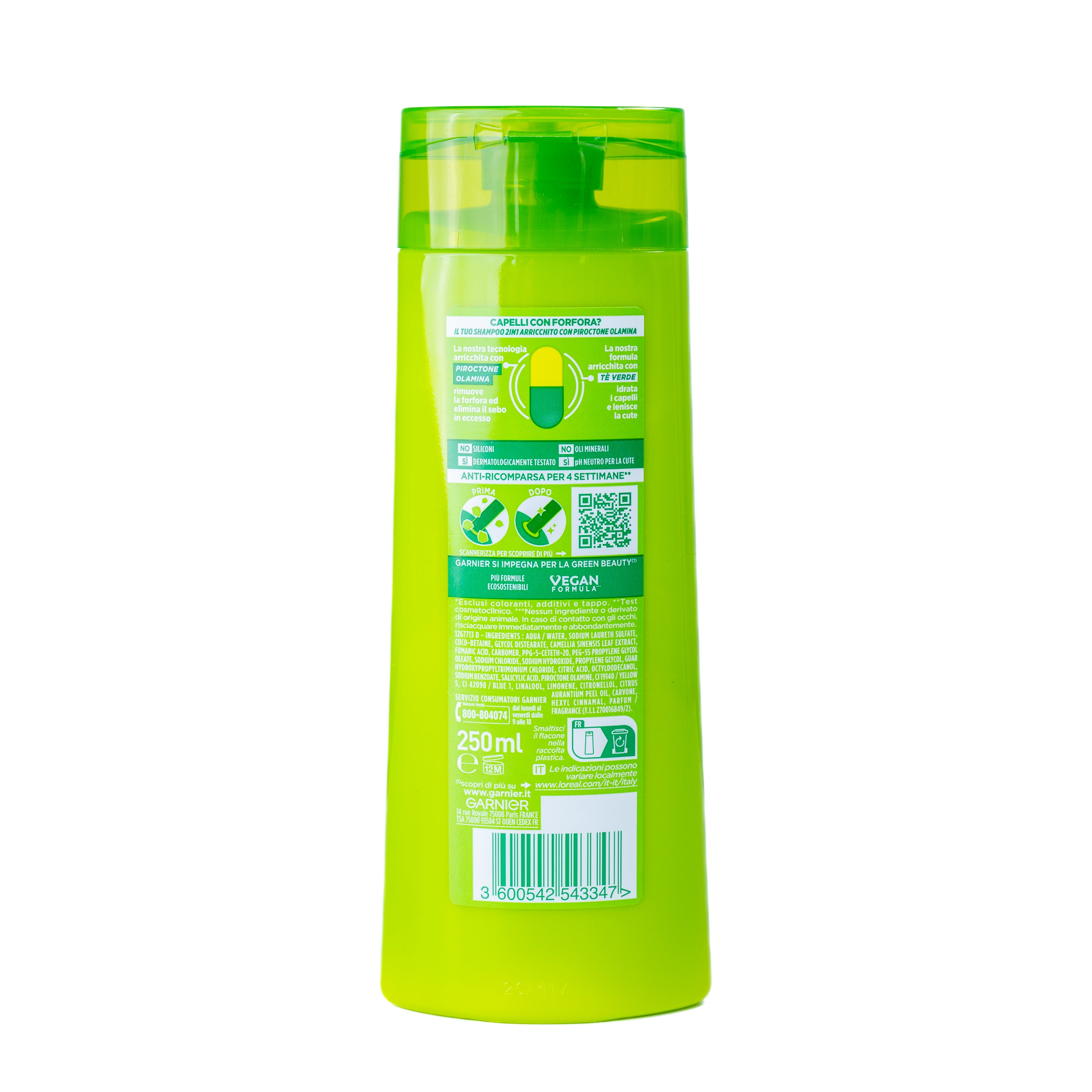 Șampon antimătreață Fructis Garnier, 250 ml