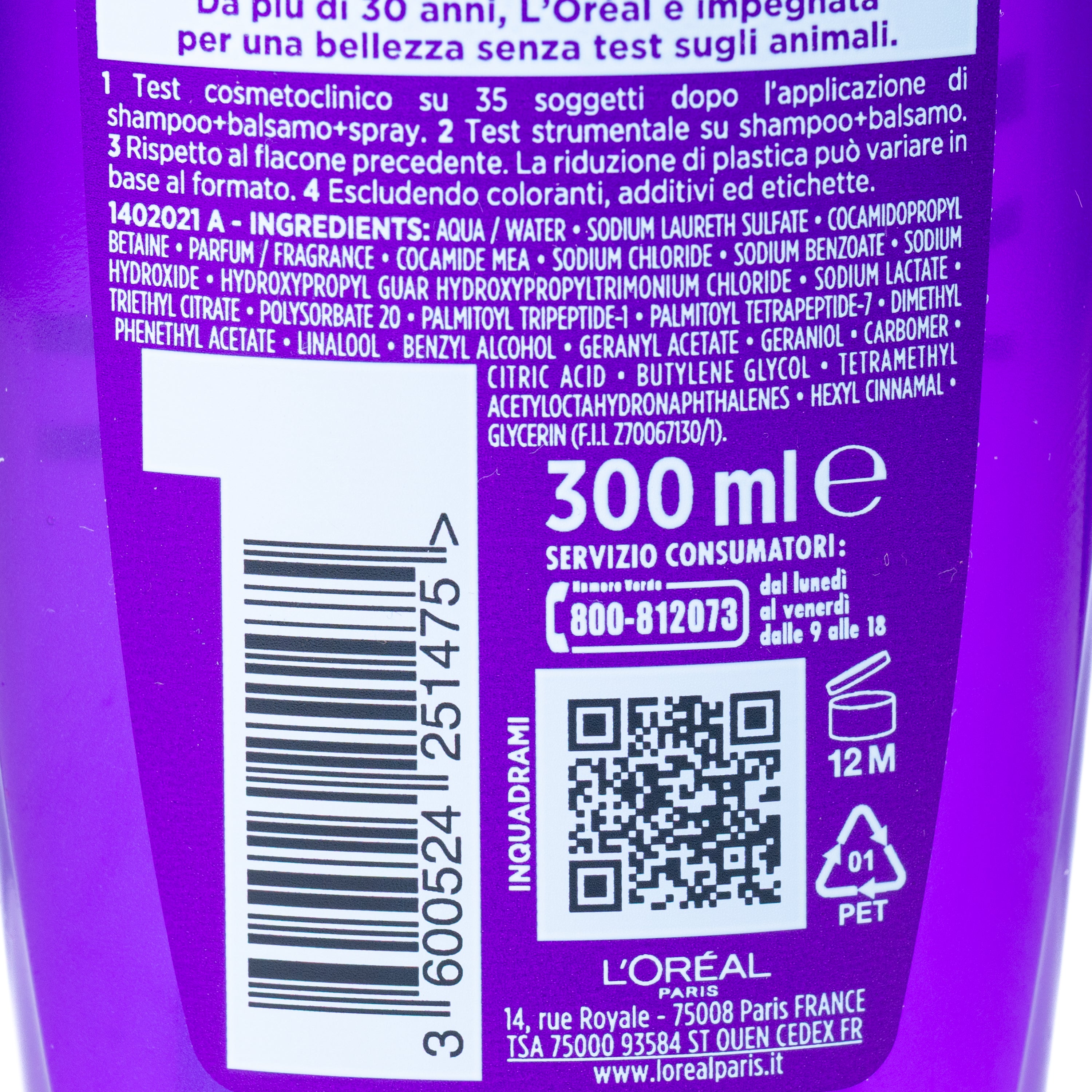 Șampon Collagen Lifter L'Oréal Elvive, 300 ml