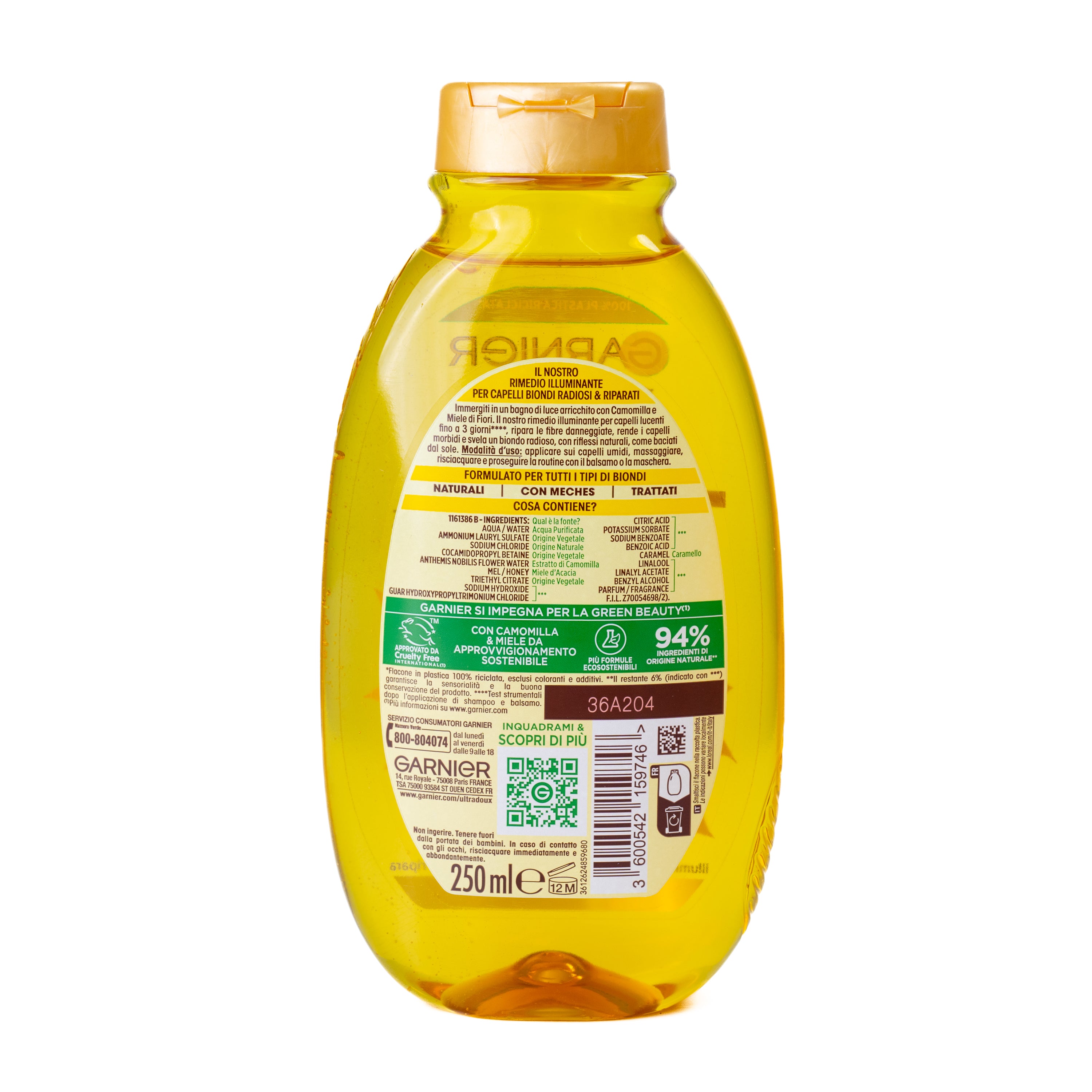 Șampon cu mușețel Ultra Dolce Garnier, 250 ml
