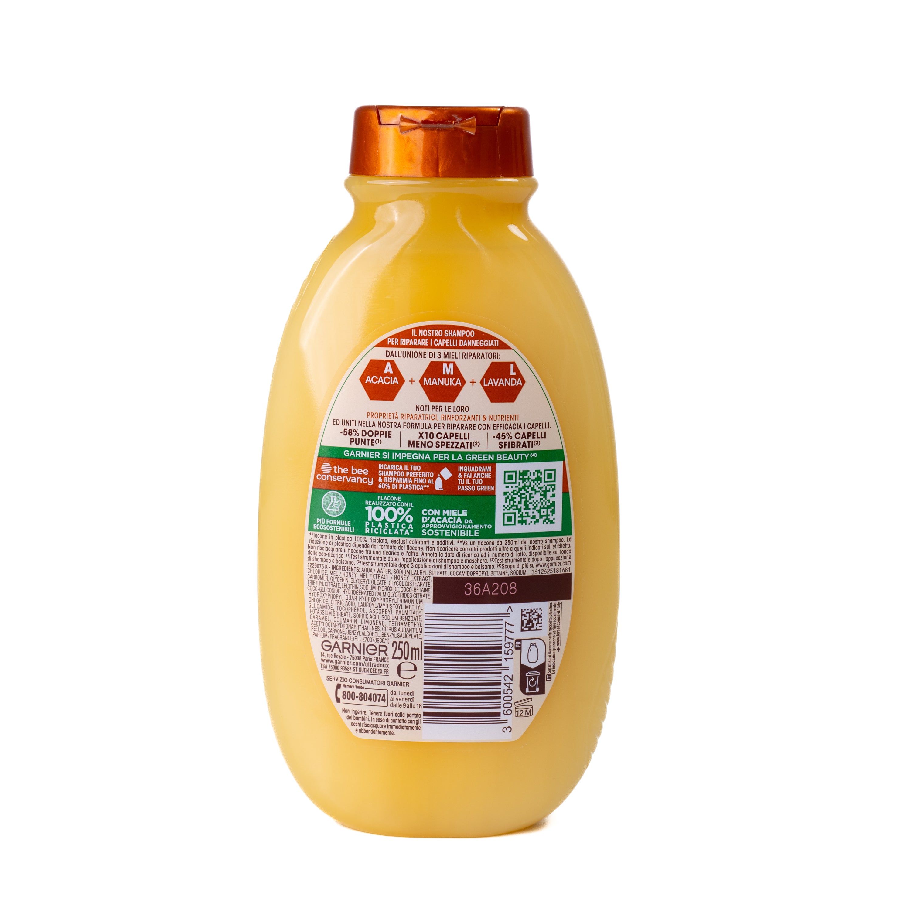 Șampon Ultra Dolce Tesori di Miele Garnier, 250 ml