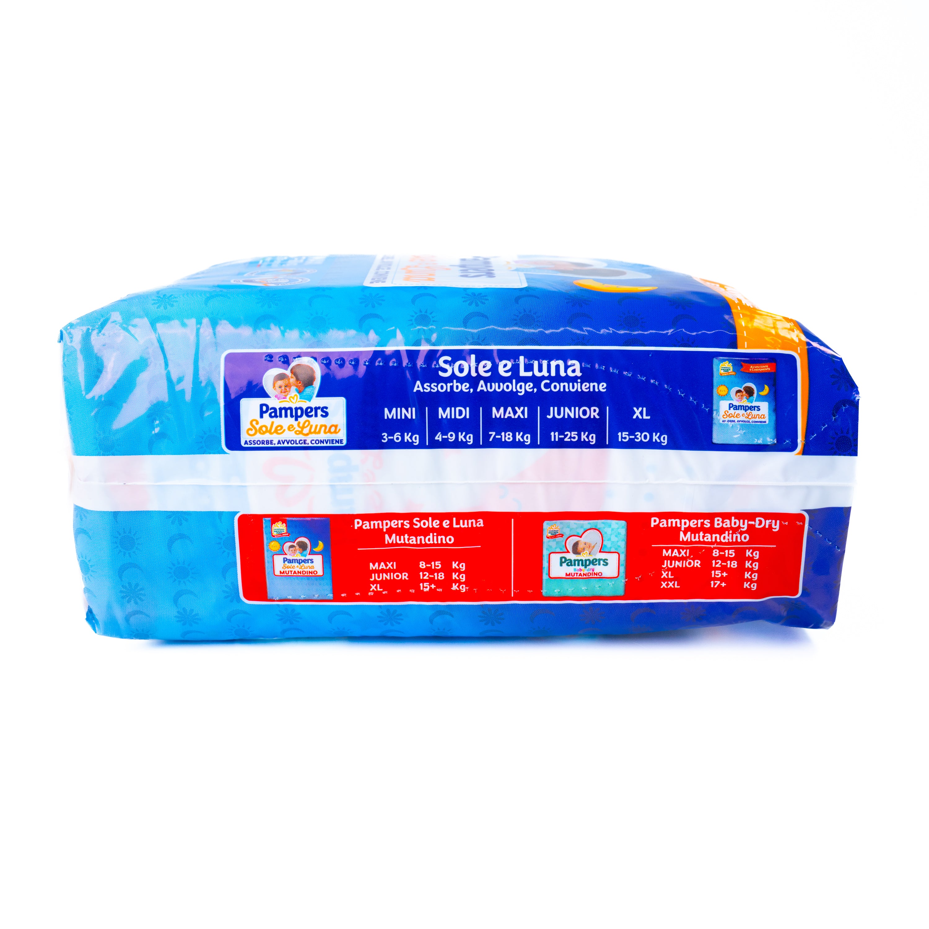 Scutece Sole e Luna Maxi mărimea 4 Pampers, 17 bucăți