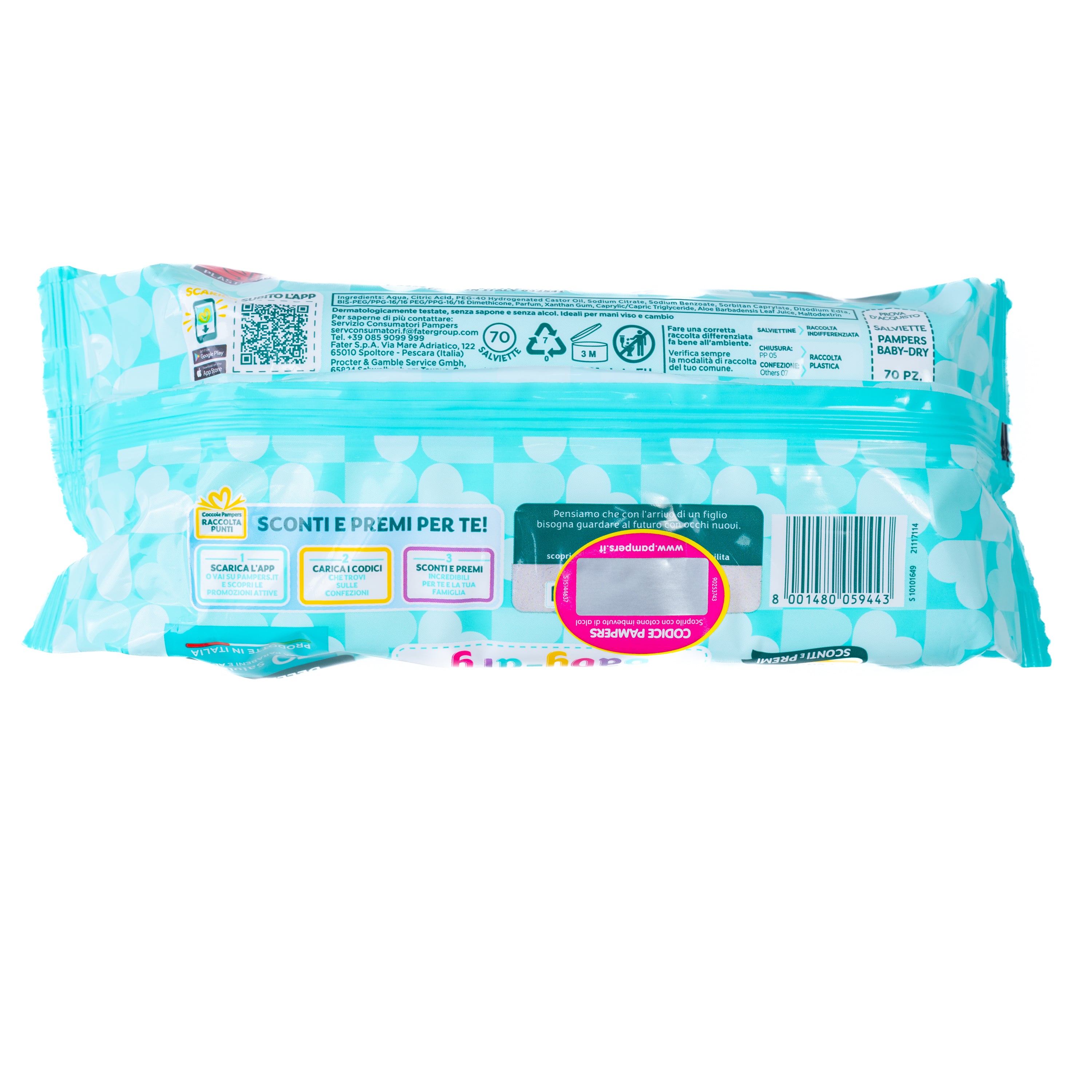 Șervețele umede Baby Fresh Pampers, 70 bucăți