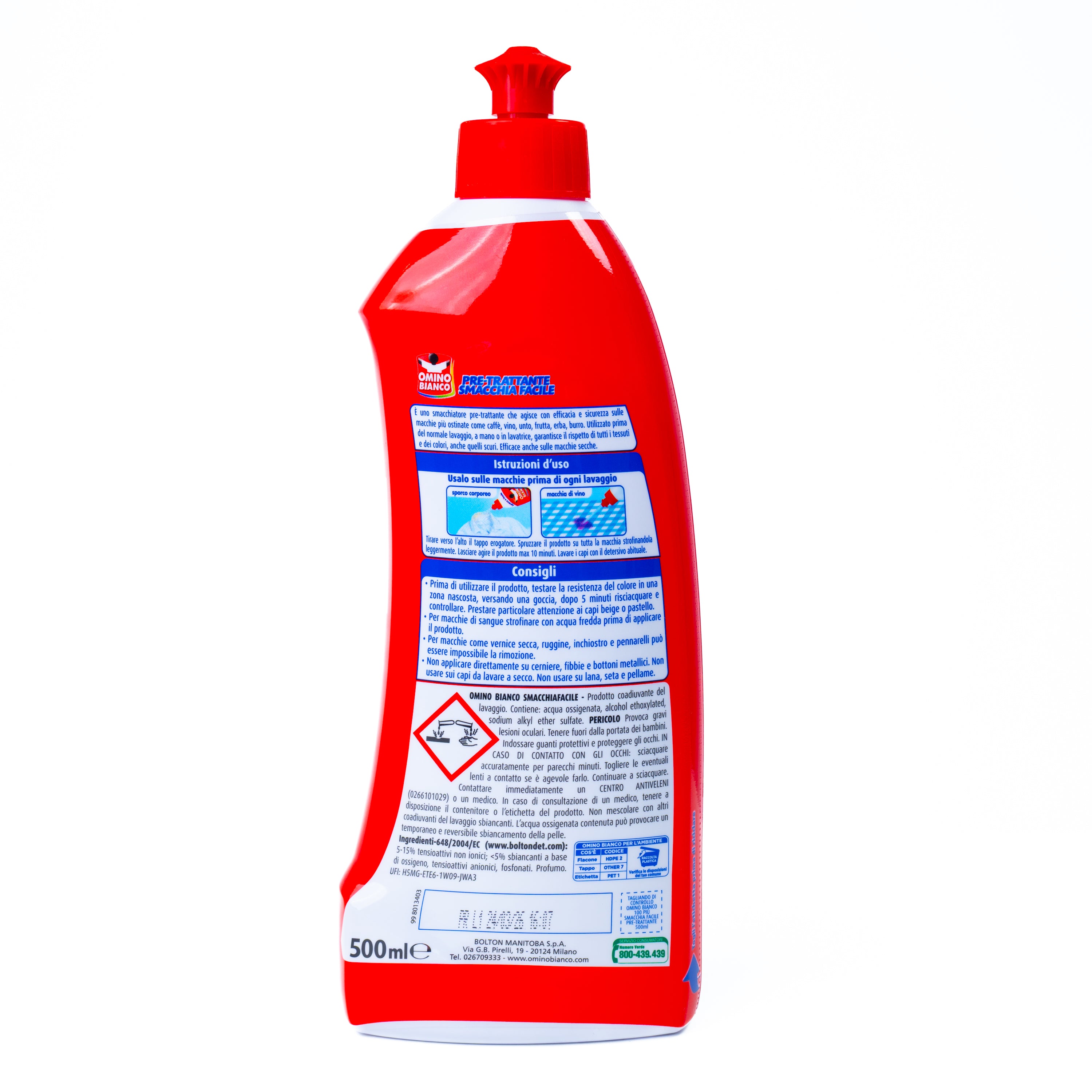 Soluție de scos pete Omino Bianco 100+, 500 ml