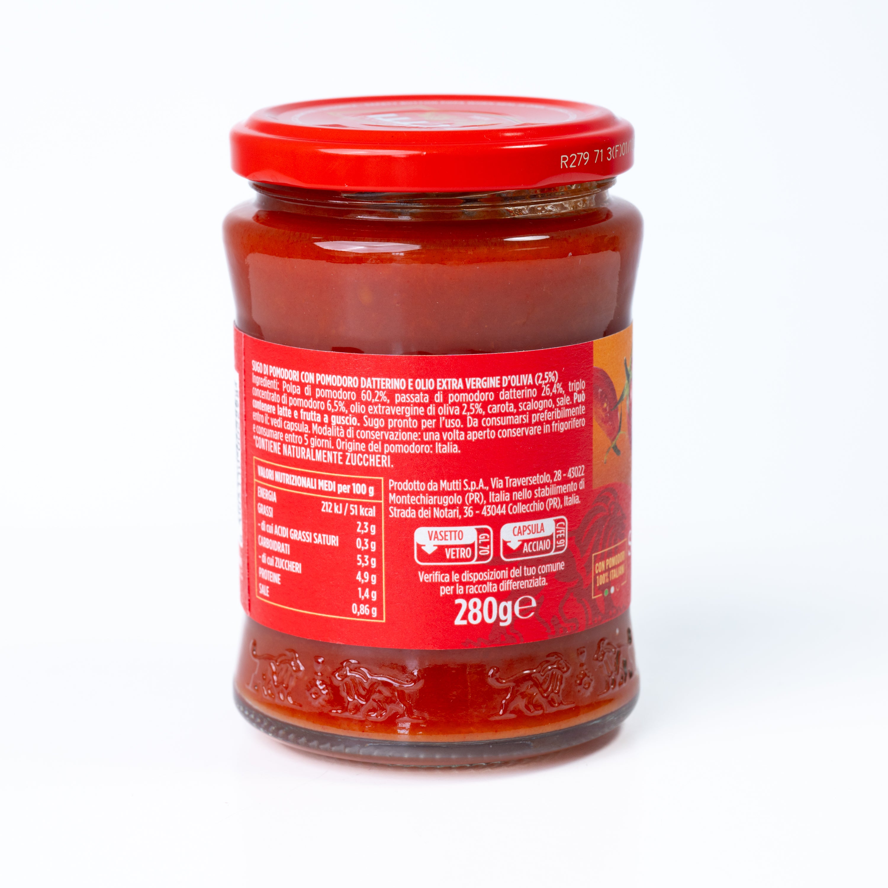Sos de roșii datterino Mutti, 280 g