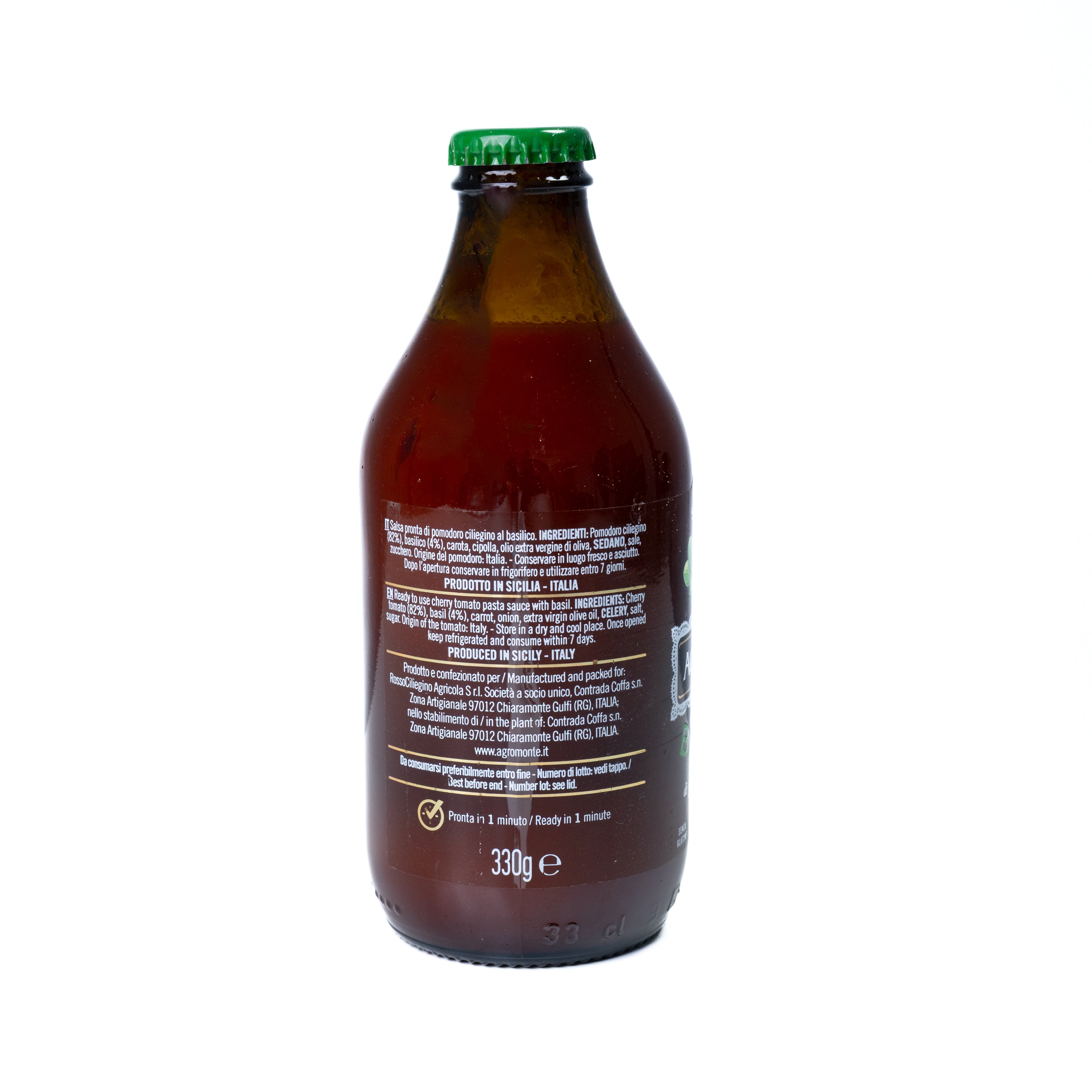 Sos din roșii cherry cu busuioc Agromonte, 330 g