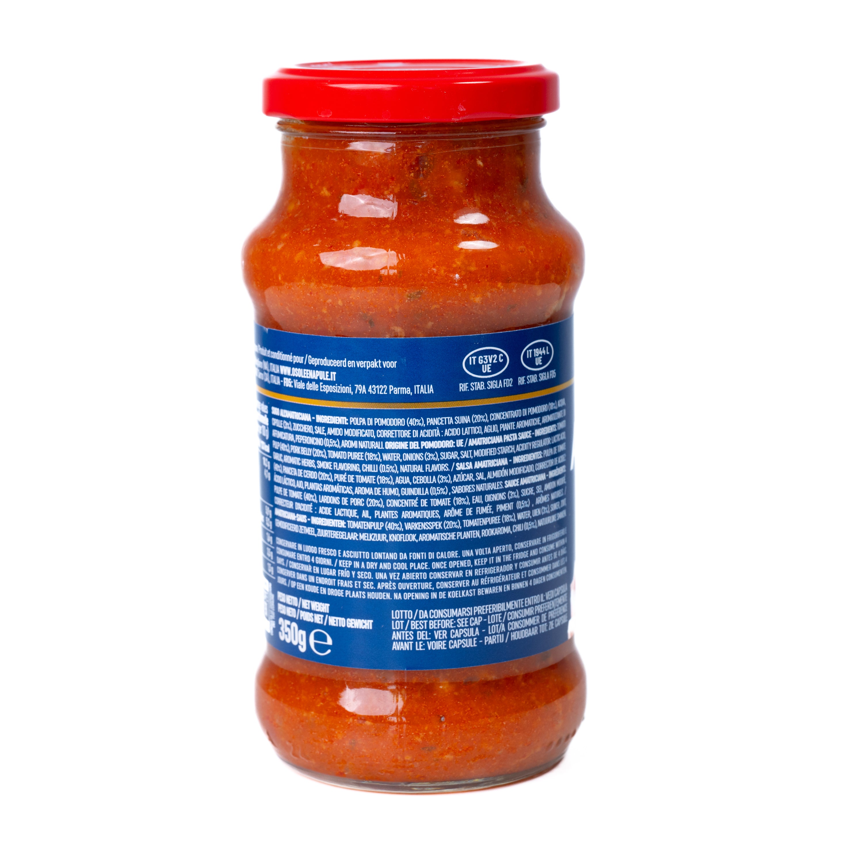 Sos gata preparat all'Amatriciana O Sole, 350 g