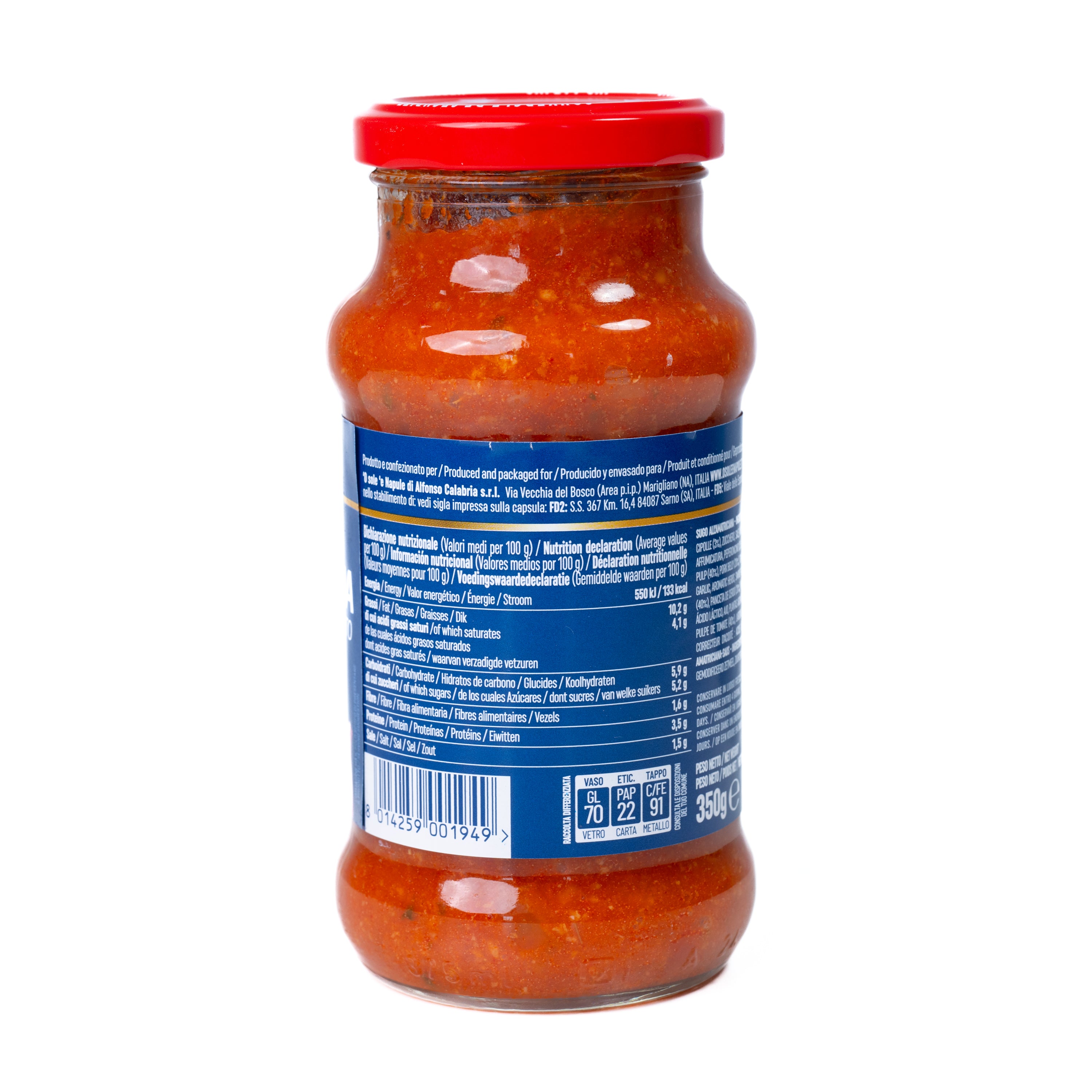 Sos gata preparat all'Amatriciana O Sole, 350 g