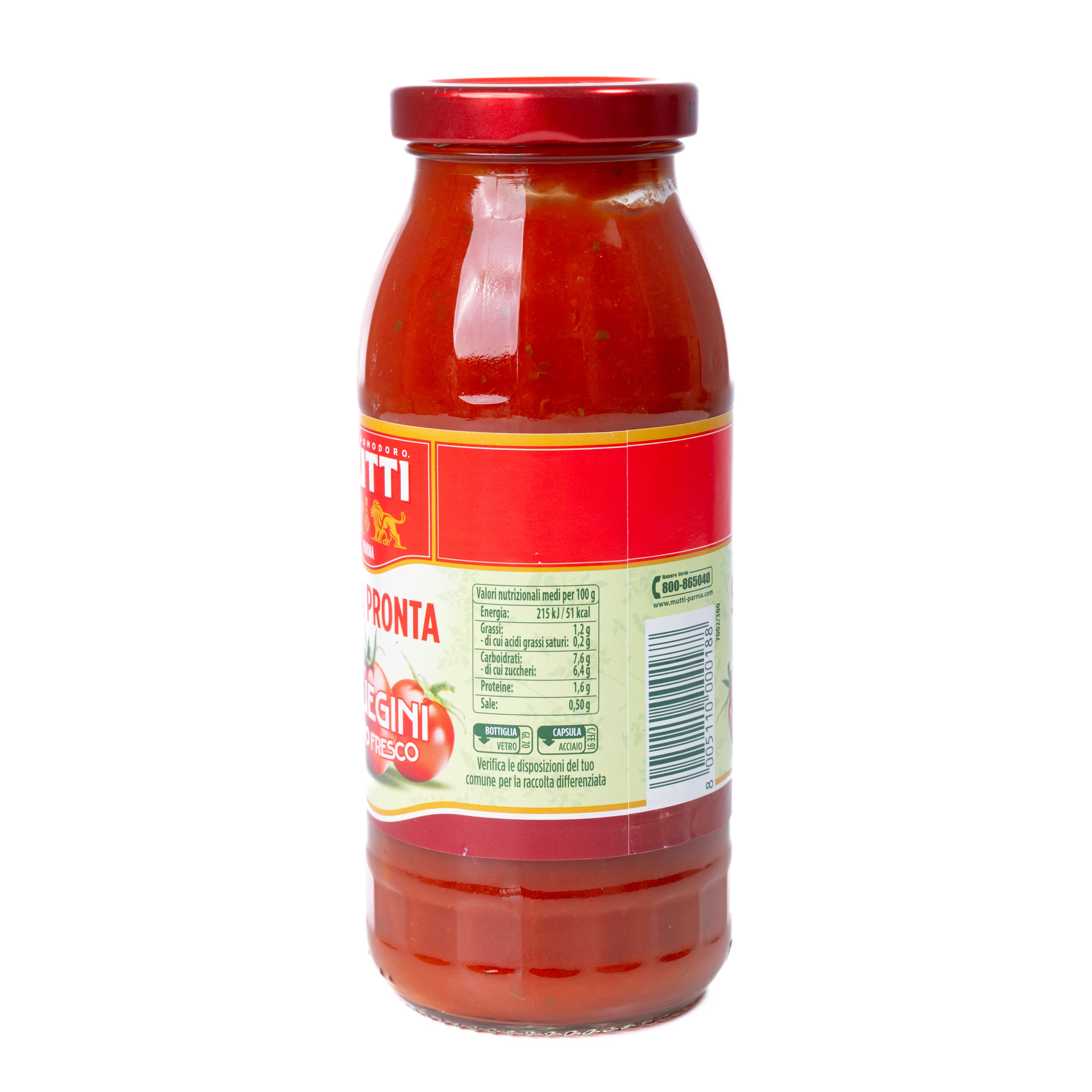 Sos gata preparat din roșii cherry Mutti, 300 g