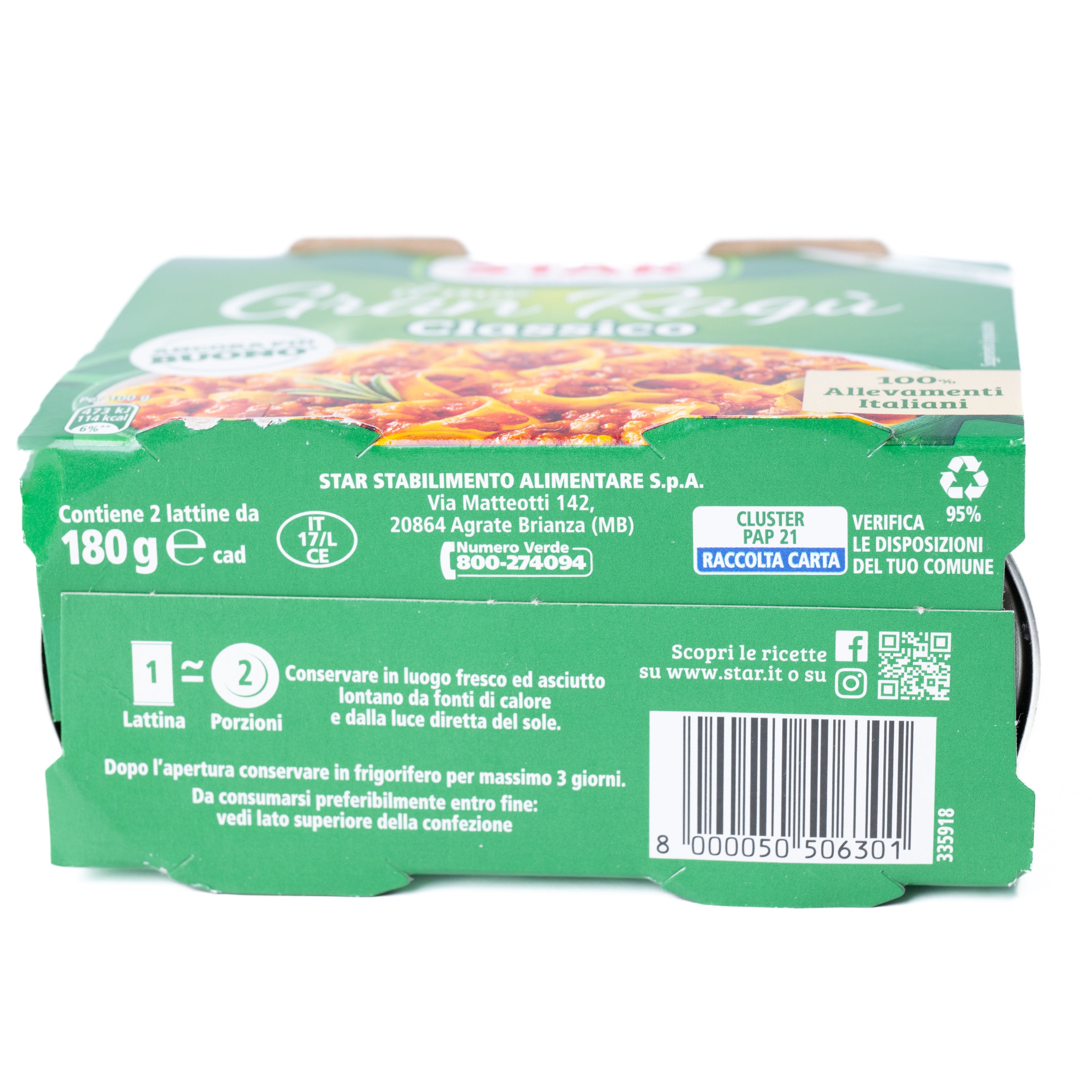 Sos Star Gran Ragù Classico, 2 x 180 g