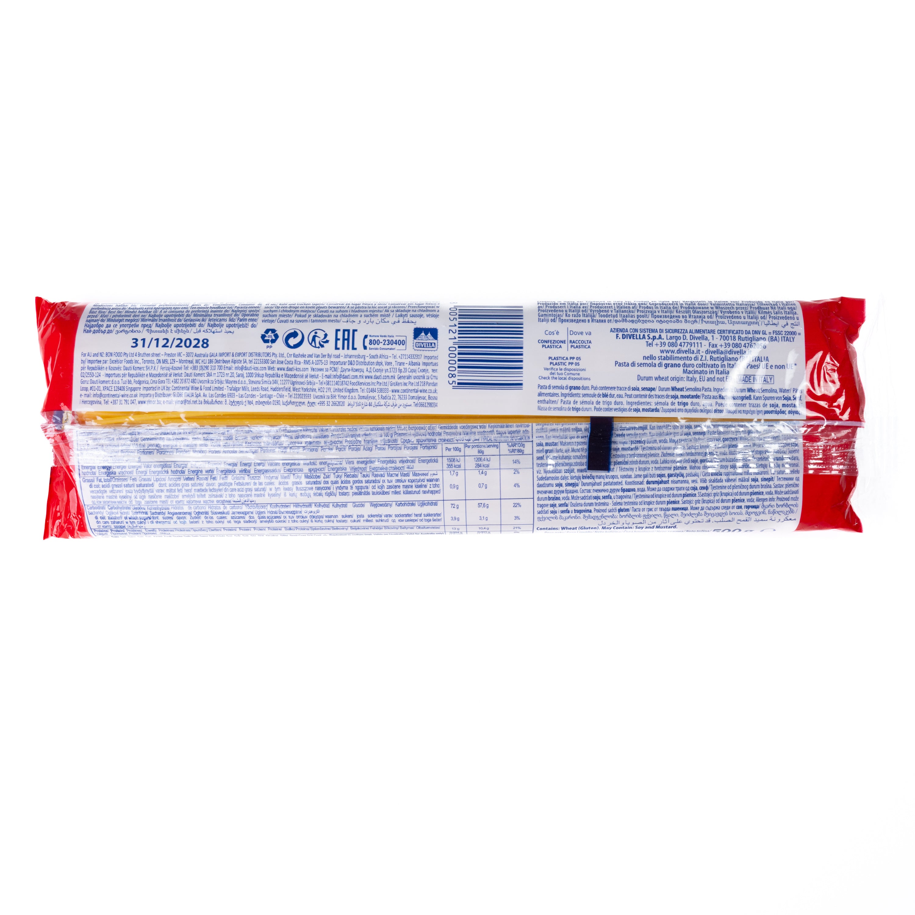 Spaghete Ristorante nr. 8 Divella, 500 g