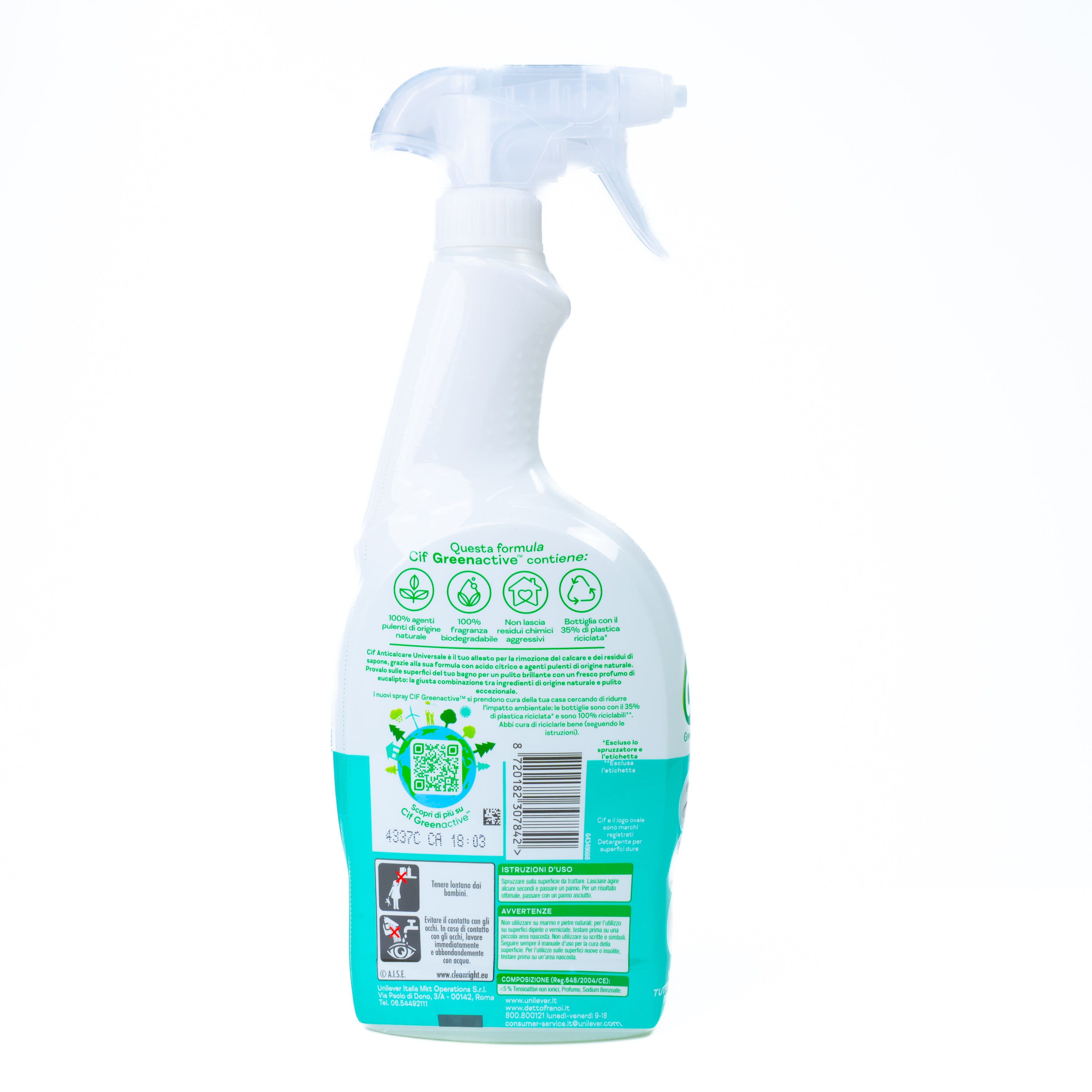 Spray anticalcar GreenActive Cif, 650 ml