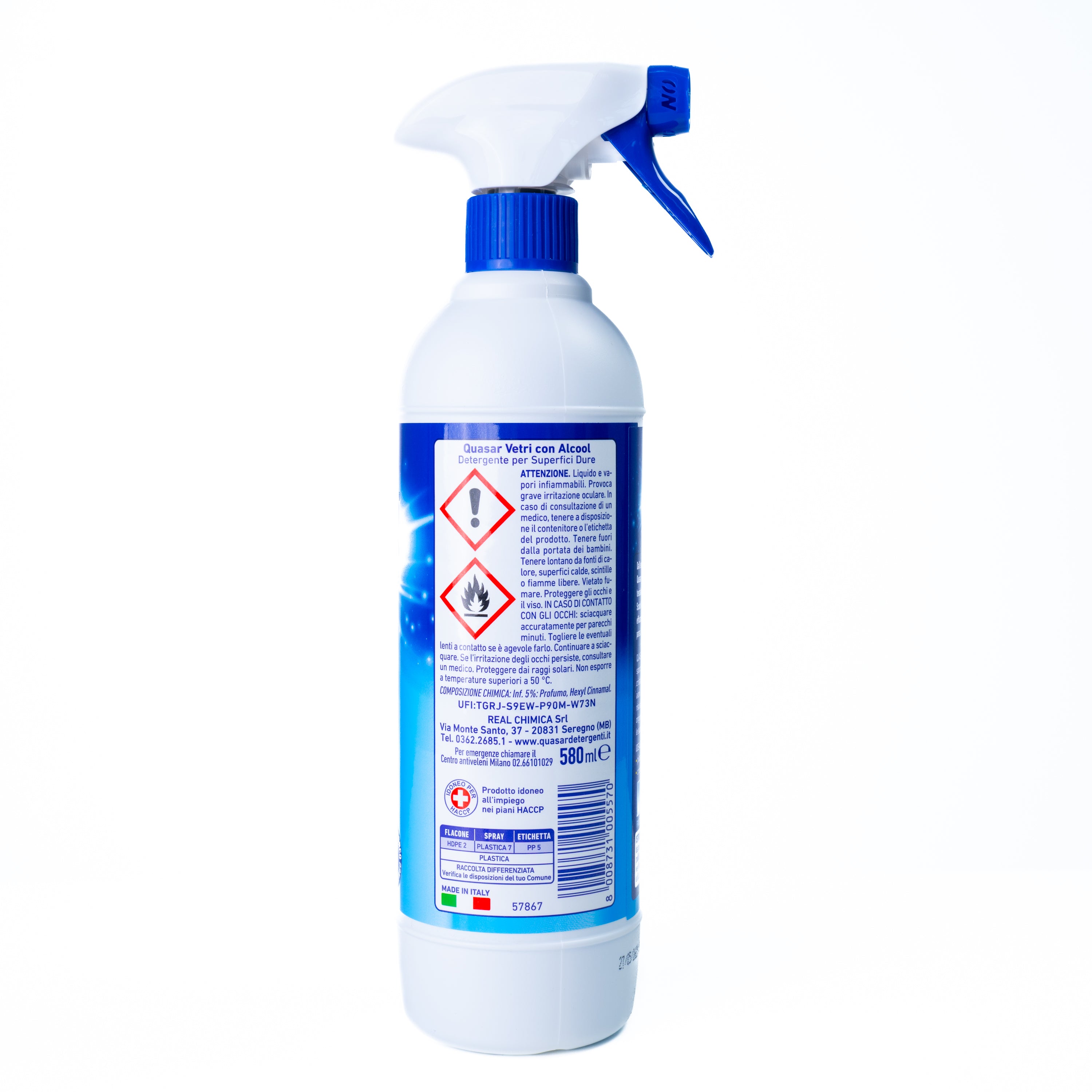 Spray pentru geamuri Quasar, 580 ml