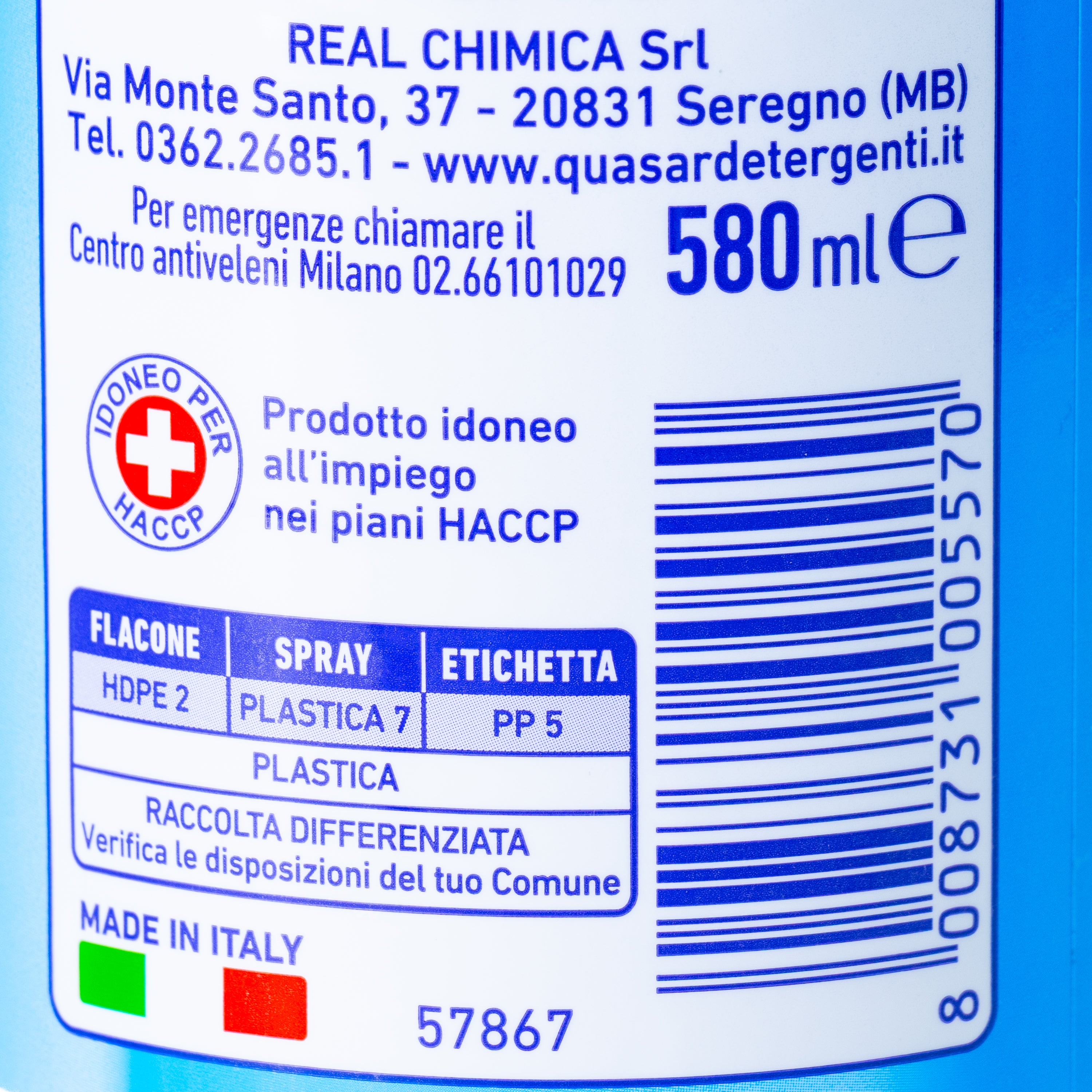 Spray pentru geamuri Quasar, 580 ml