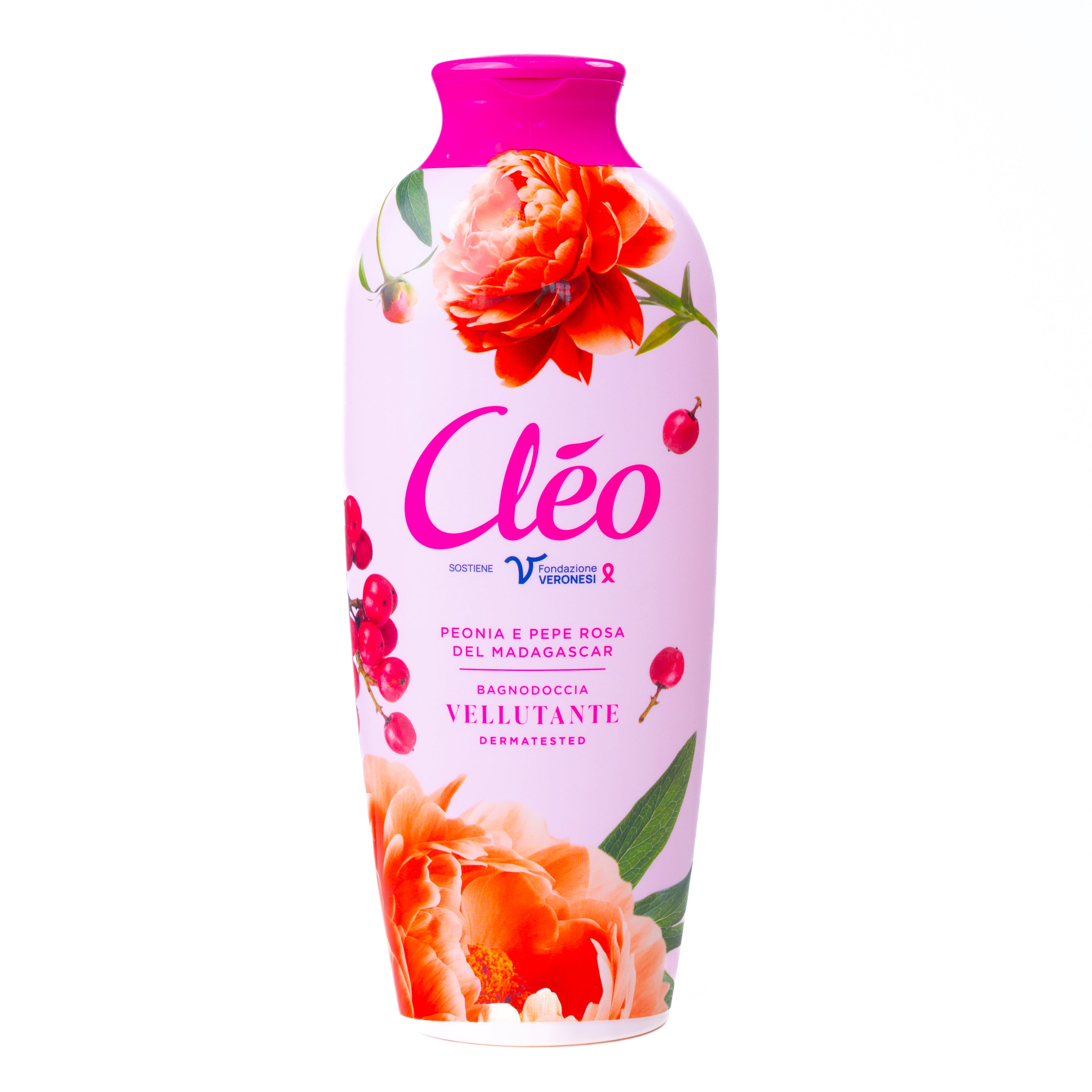 Spumant de baie bujor și piper roz Cleo, 750 ml