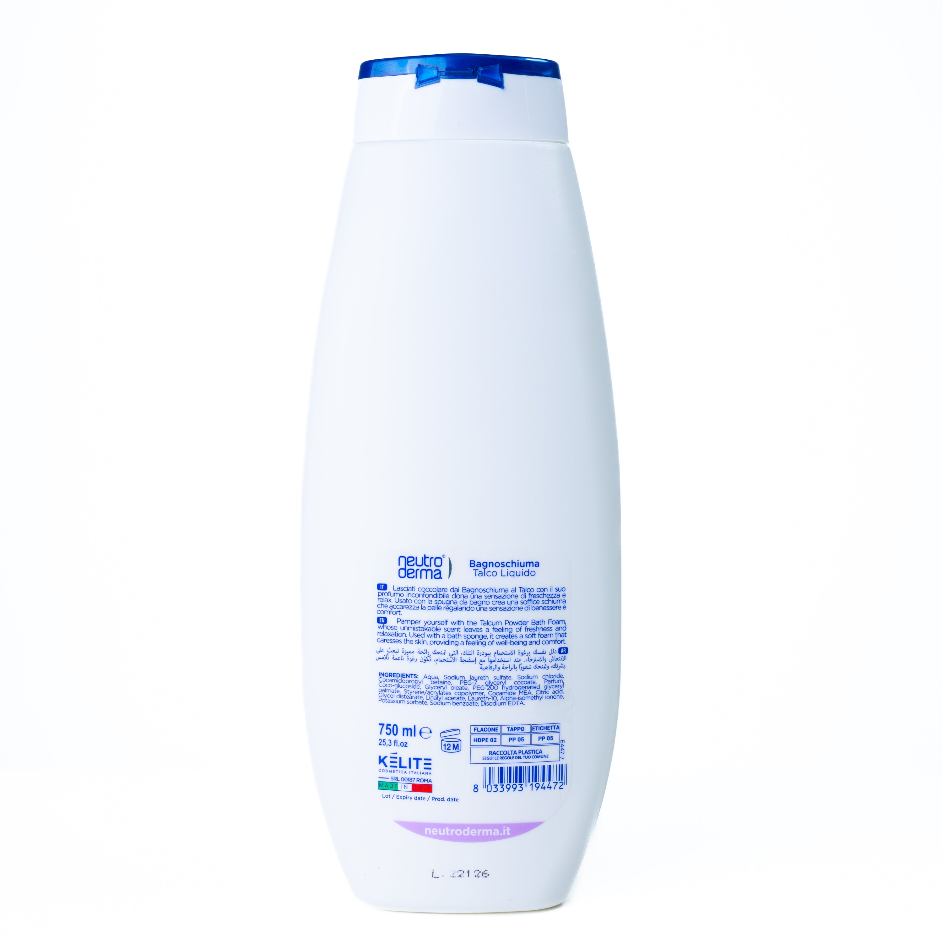 Spumant de baie talc lichid Neutroderma, 750 ml