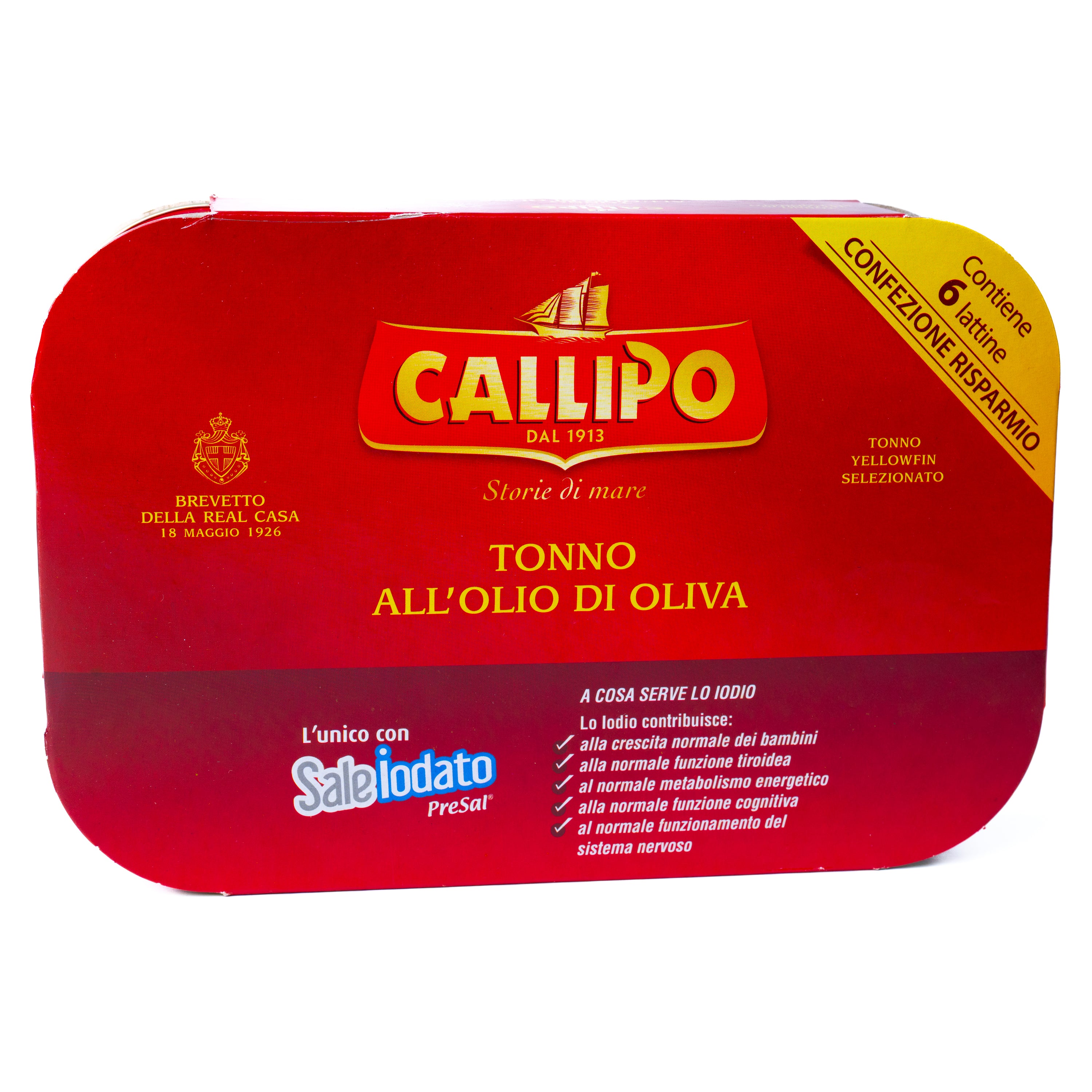 Ton Callipo în ulei de măsline, 6 x 70 g