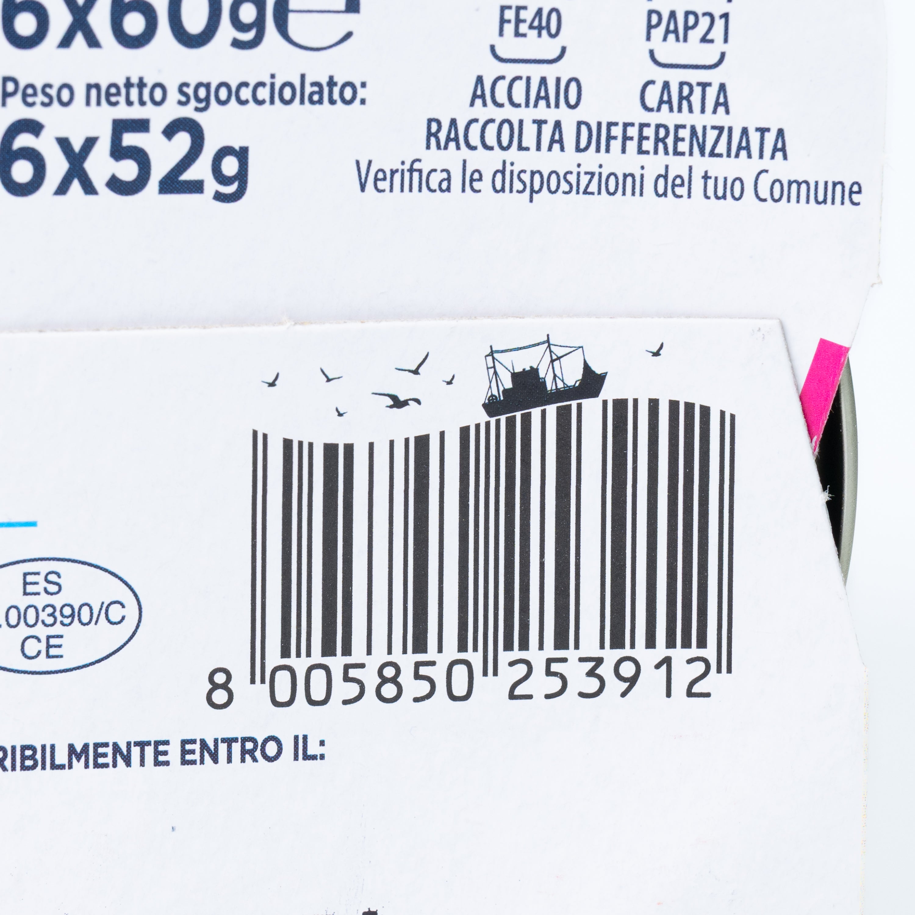 Ton în ulei de măsline Nostromo, 6 x 60 g