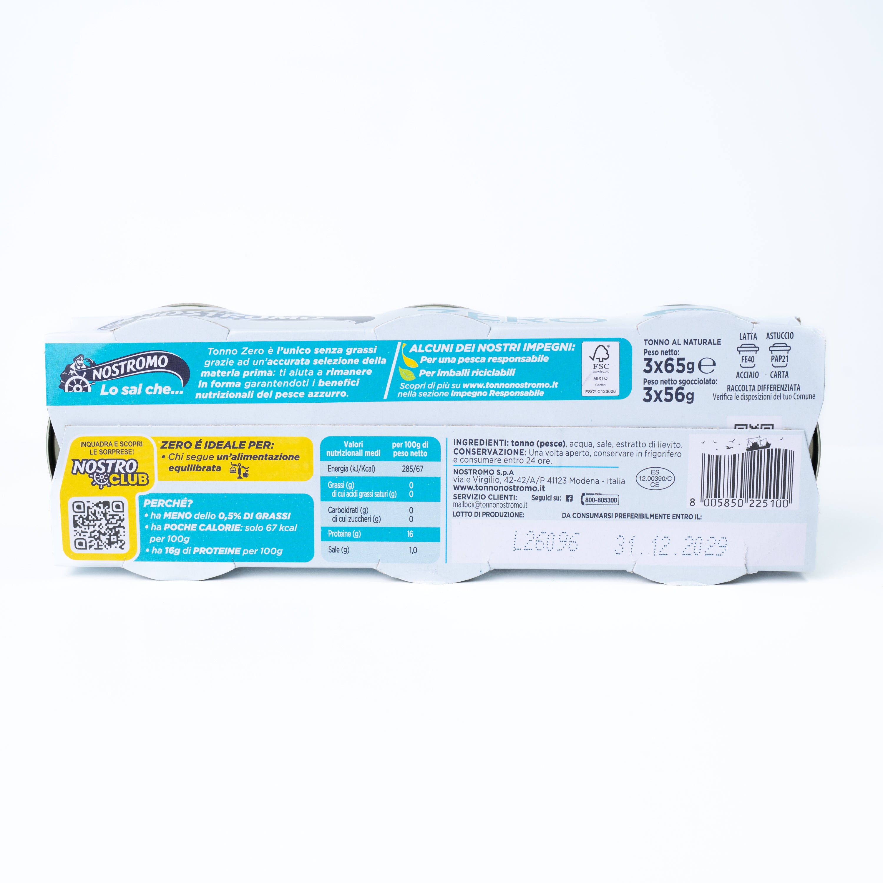 Ton Zero în suc propriu Nostromo, 3 x 65 g