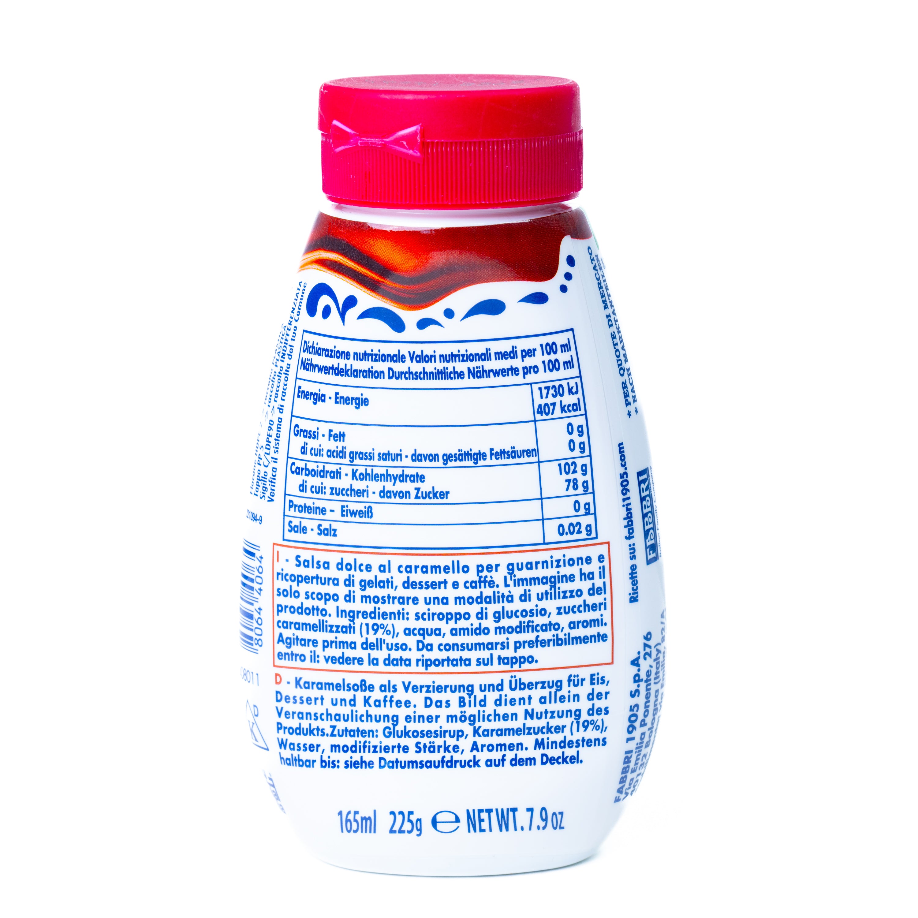 Topping de caramel Fabbri, 225 g