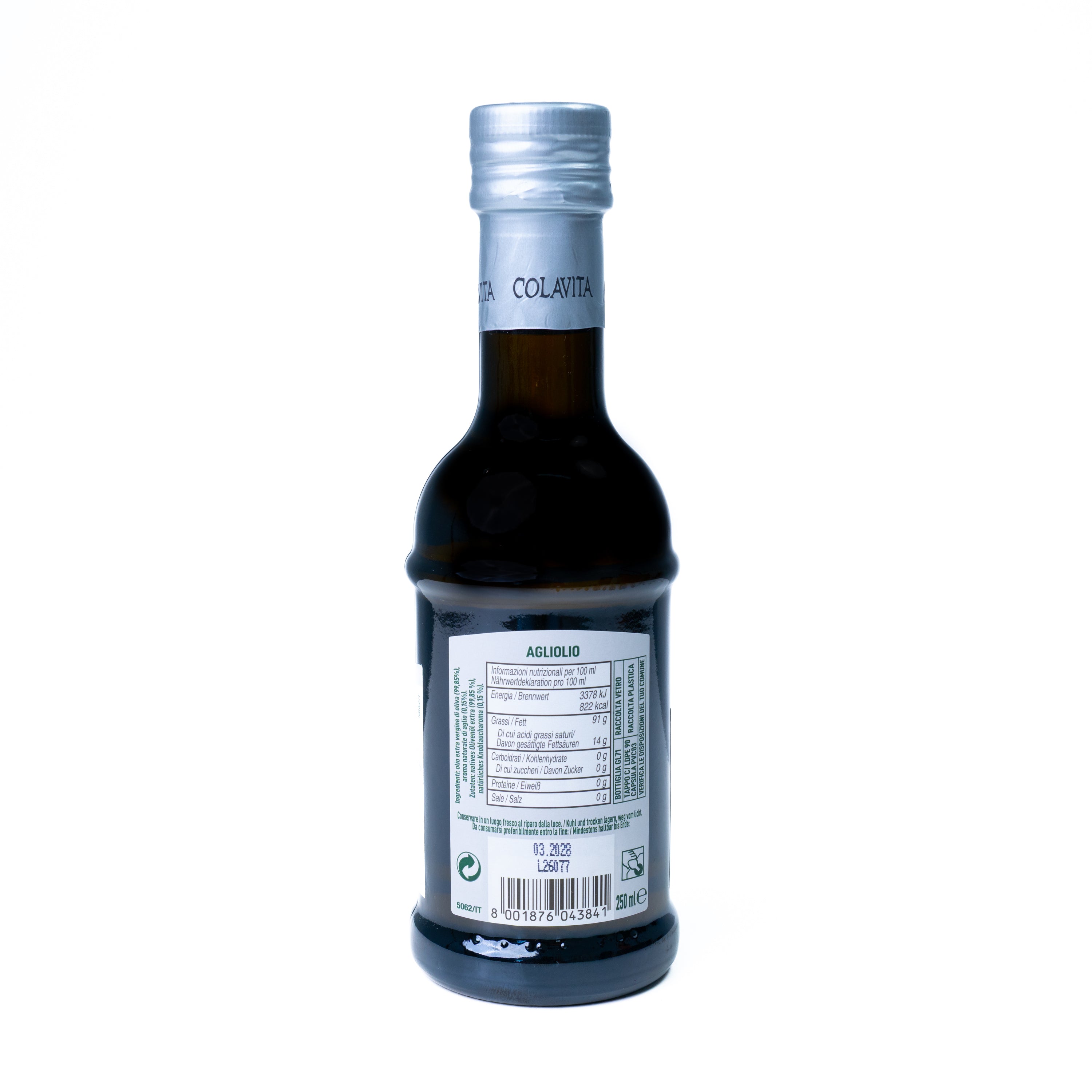 Ulei condimentat Aglioolio cu usturoi Colavita, 250 ml