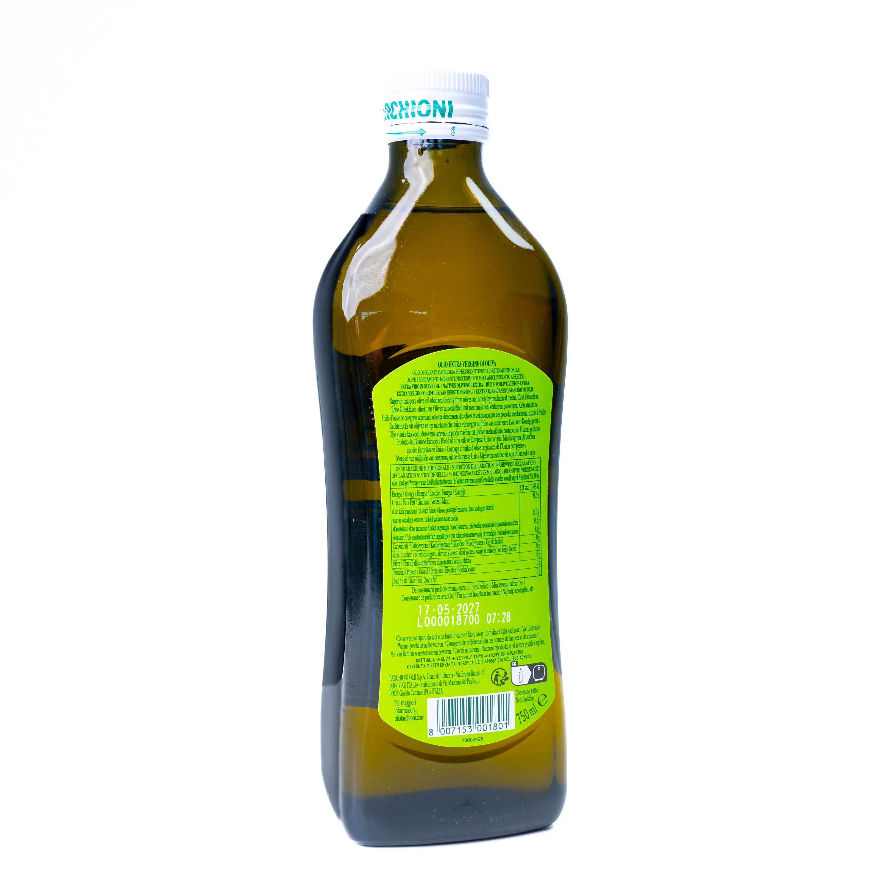 Ulei de măsline extravirgin Farchioni, 750 ml