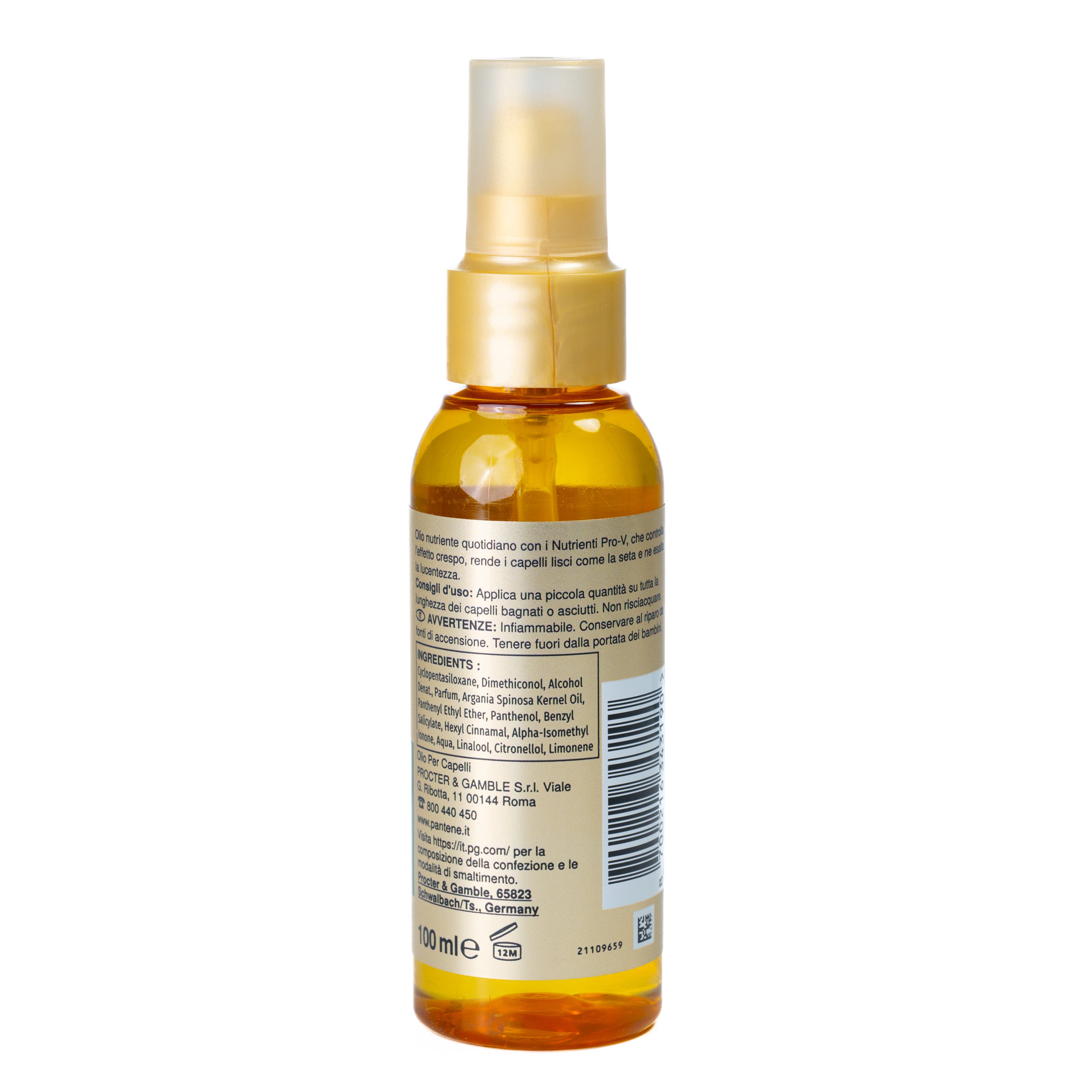 Ulei de păr Lisci e Setosi Pantene, 100 ml