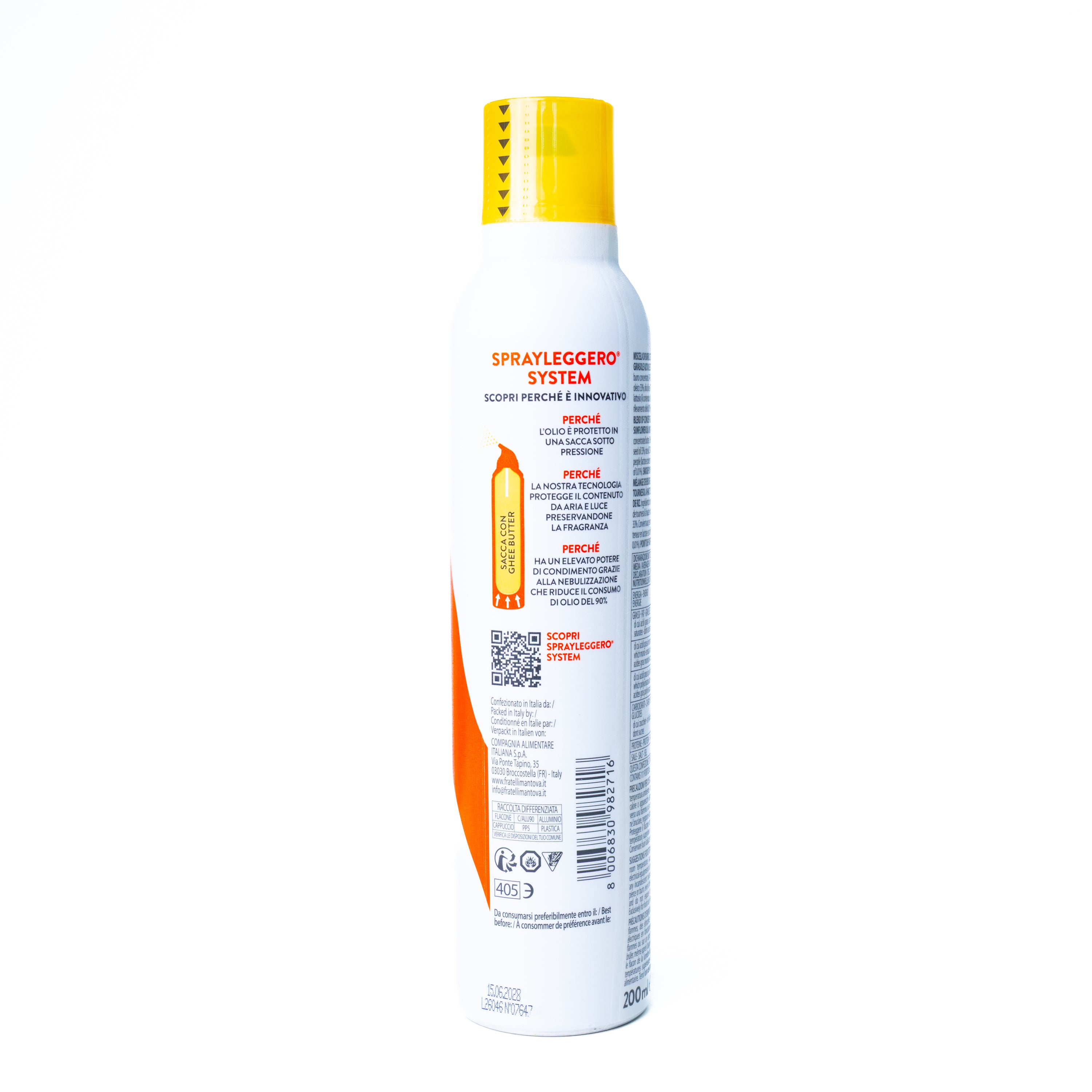 Ulei spray Ghee Butter Mantova, 200 ml