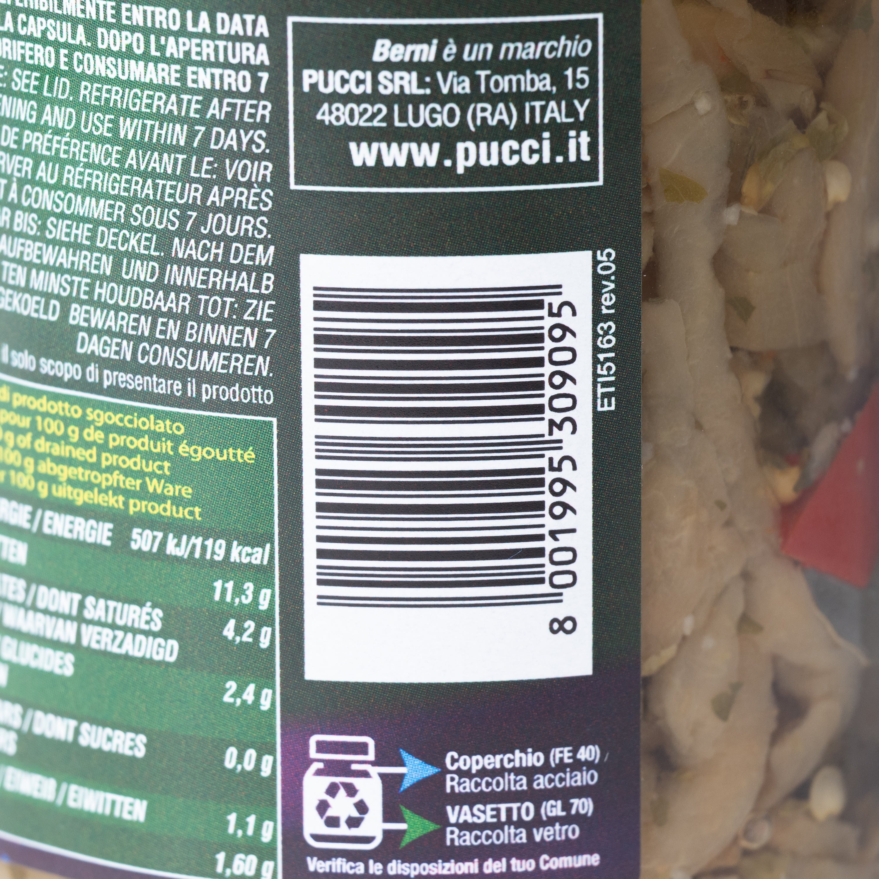 Vinete feliate în stil napoletan Berni, 290 g