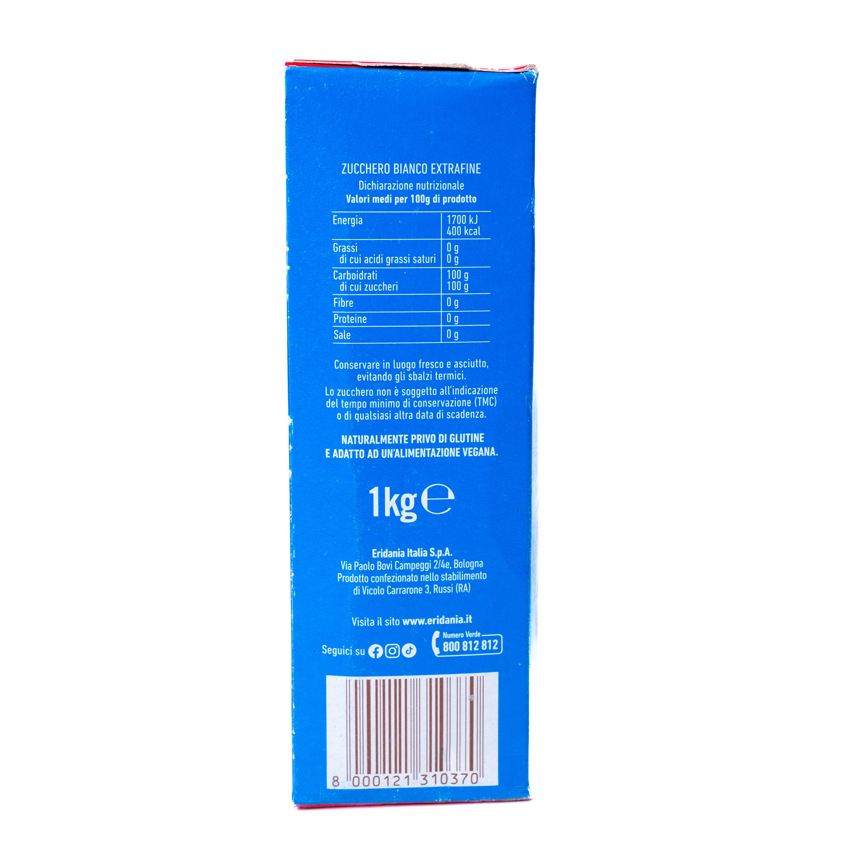 Zahăr extrafin Zefiro Eridania, 1 kg